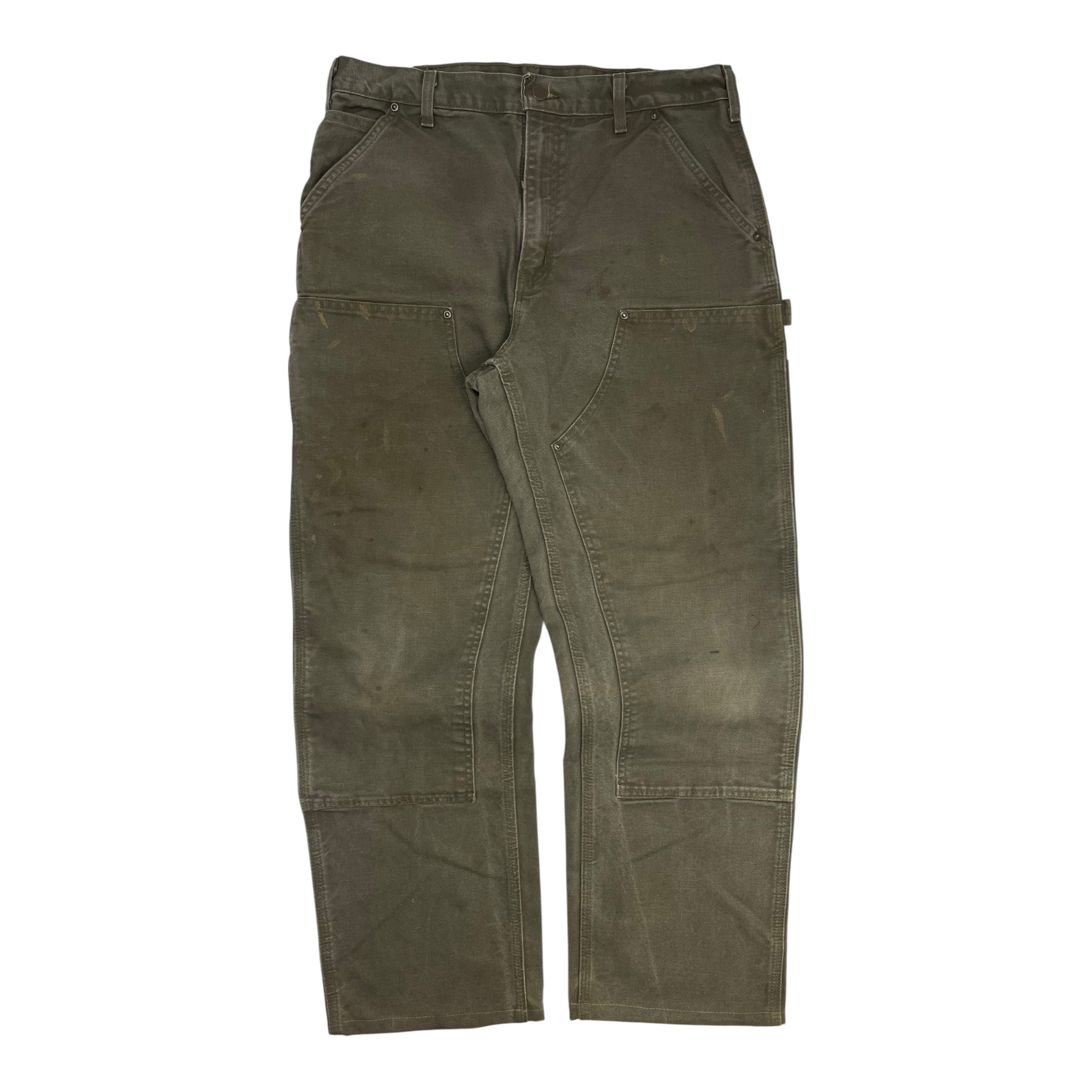 Vintage Carhartt Double Knee Dungarees Green