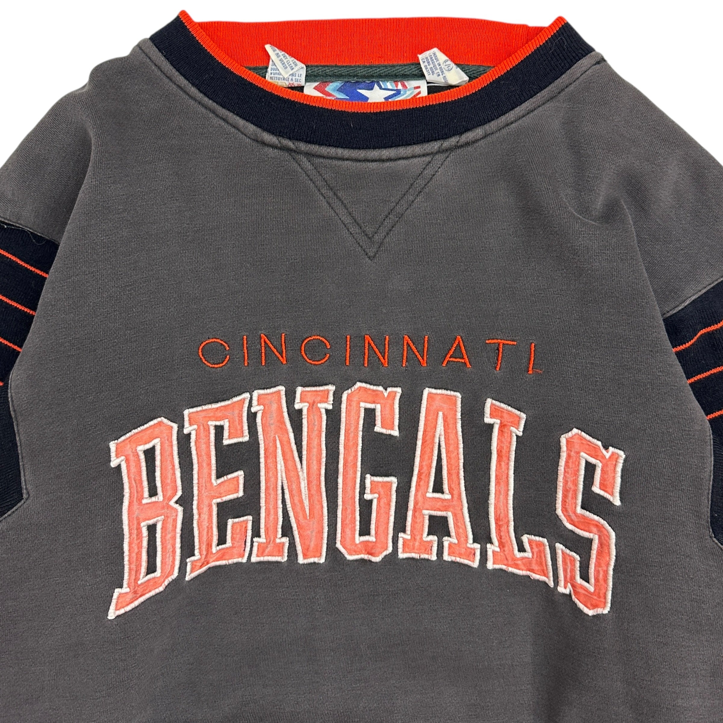 Vintage Starter Cincinnati Bengals Crewneck Grey/Orange