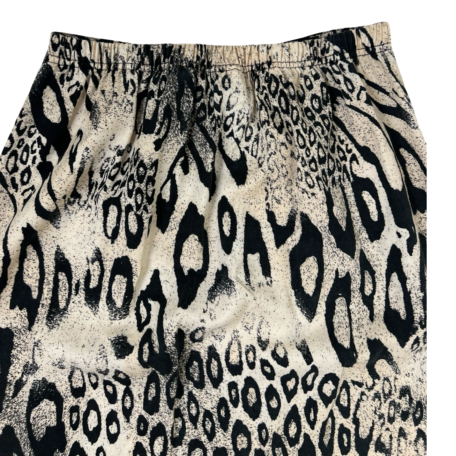 (W) Vintage David Dart Animal Print Skirt