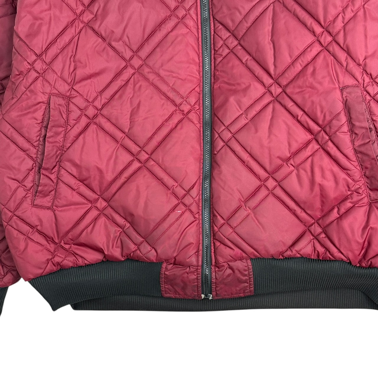 Vintage Nike Reversible Quilted Jacket Maroon/Black