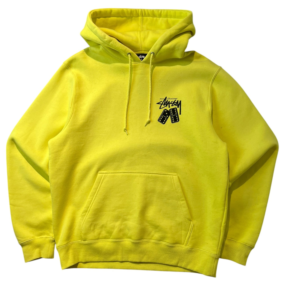 Stussy Dominoes Pigment Dyed Hoodie Yellow