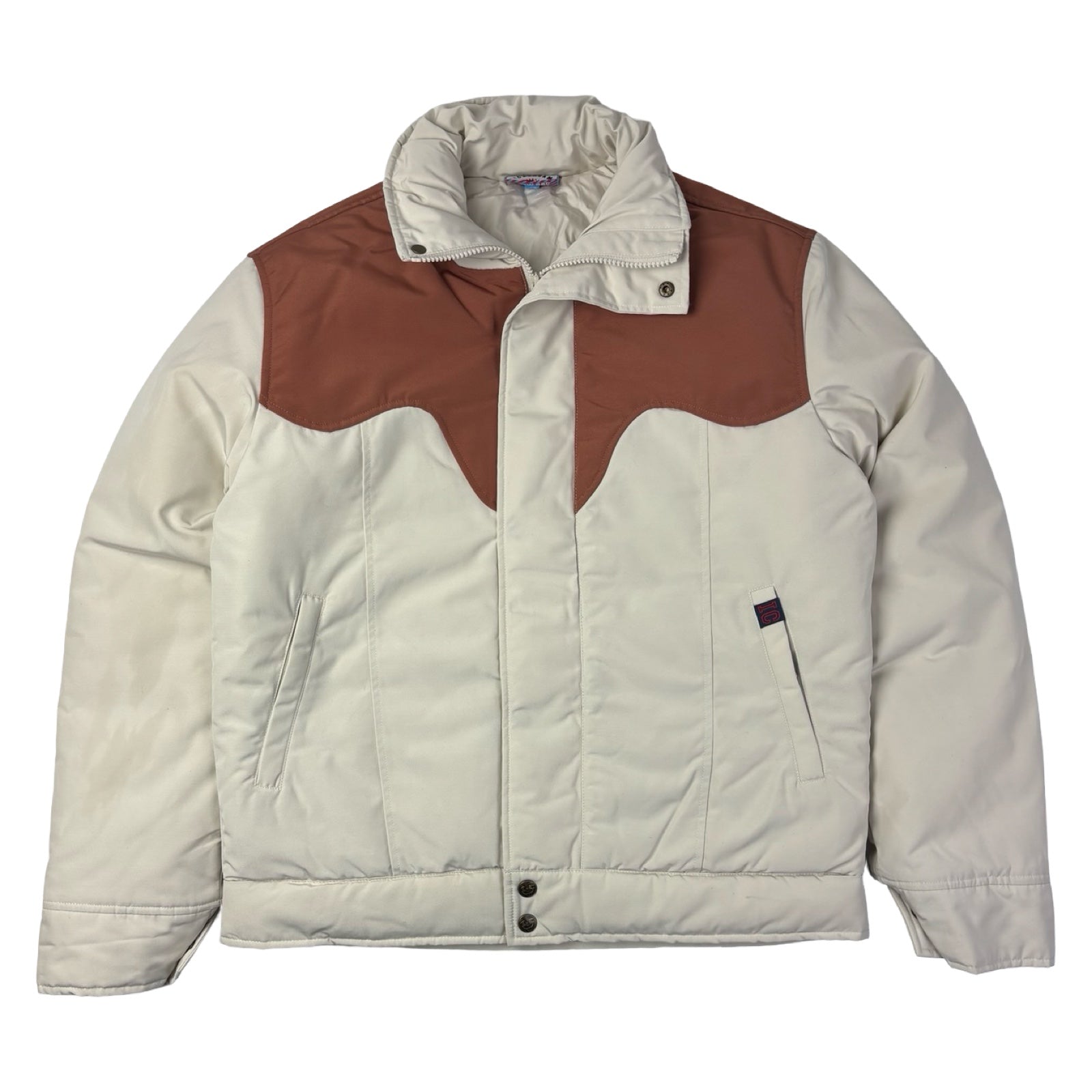 ICECREAM Puffer Jacket Colorblock Beige