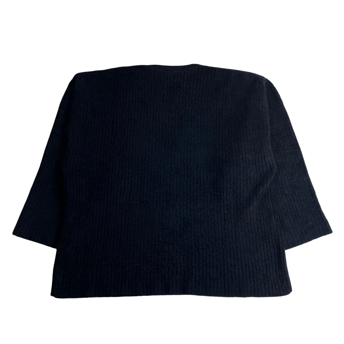 Balenciaga Scribble Ribbed Knit  Sweater Navy