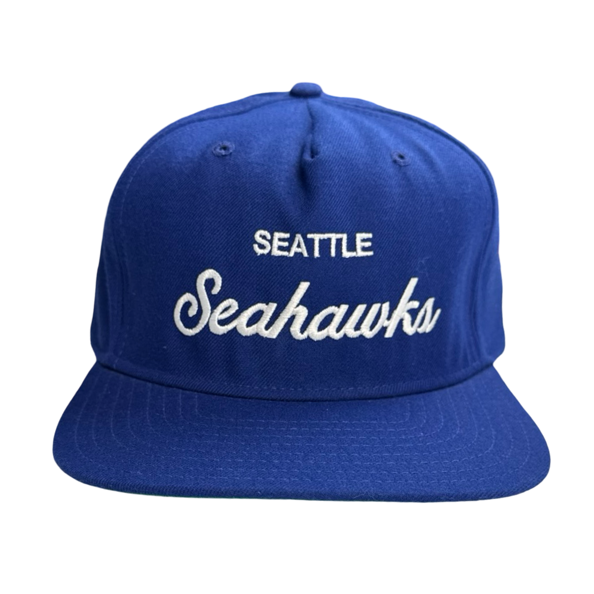 Vintage Seattle Seahawks Script Font New Era MLB Hat