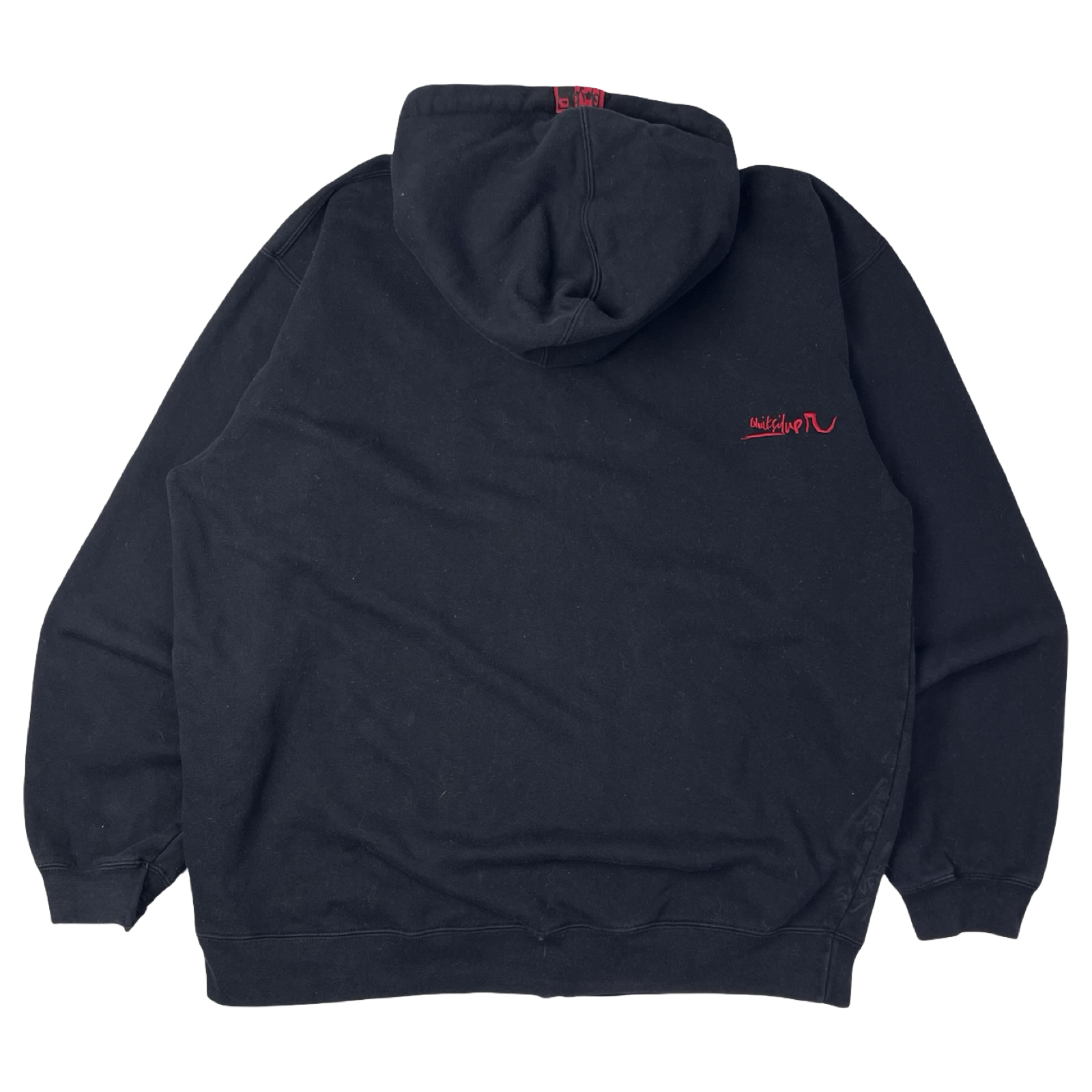 Vintage Y2K Quiksilver Patched Logo Zip-Up Hoodie
