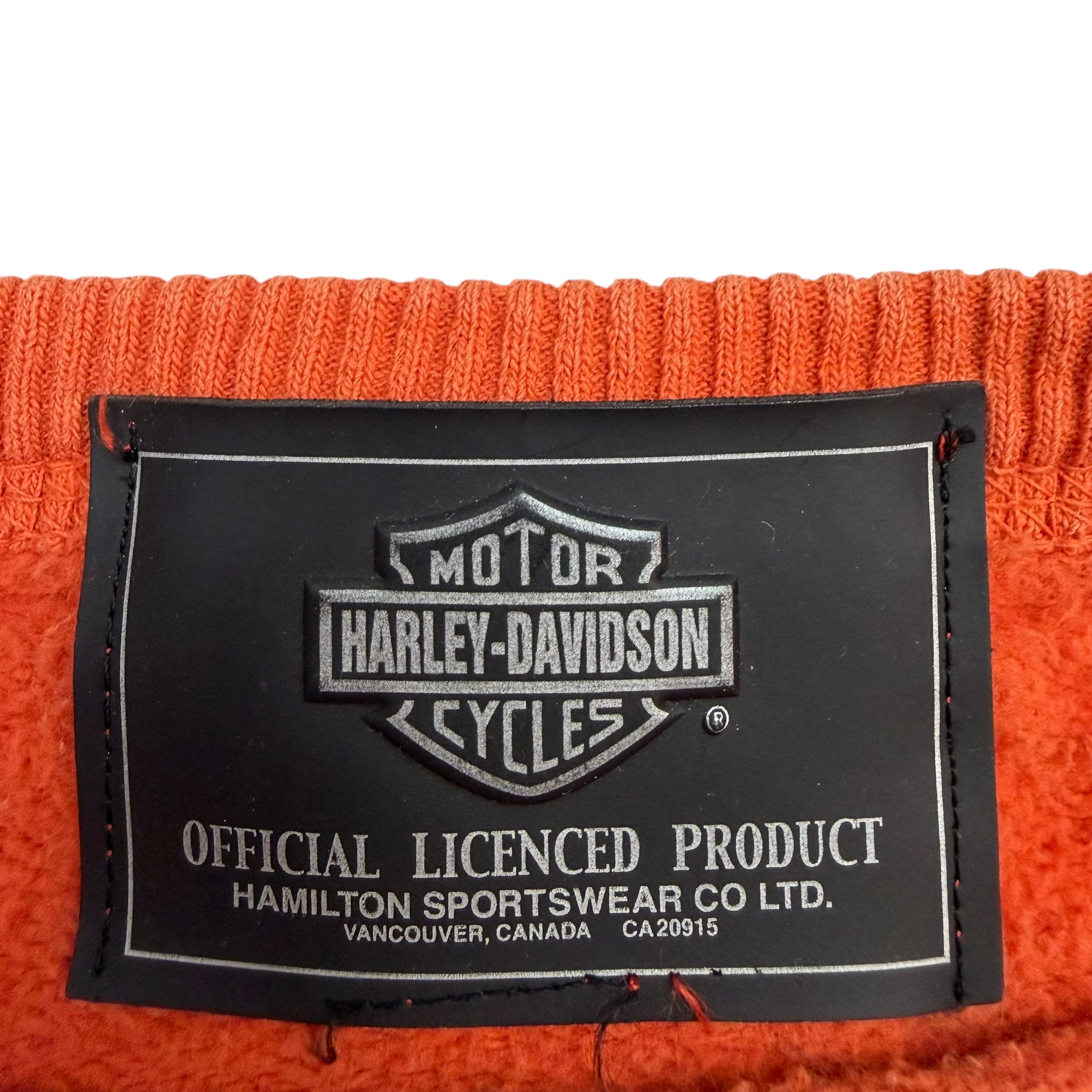 Vintage Harley Davidson Crewneck Orange