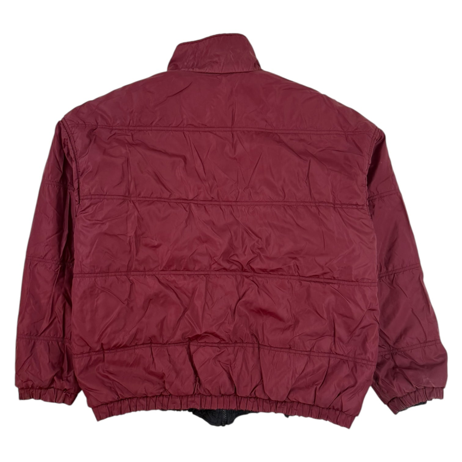 Vintage Nike Reversible Puffer Jacket Black/Burgundy