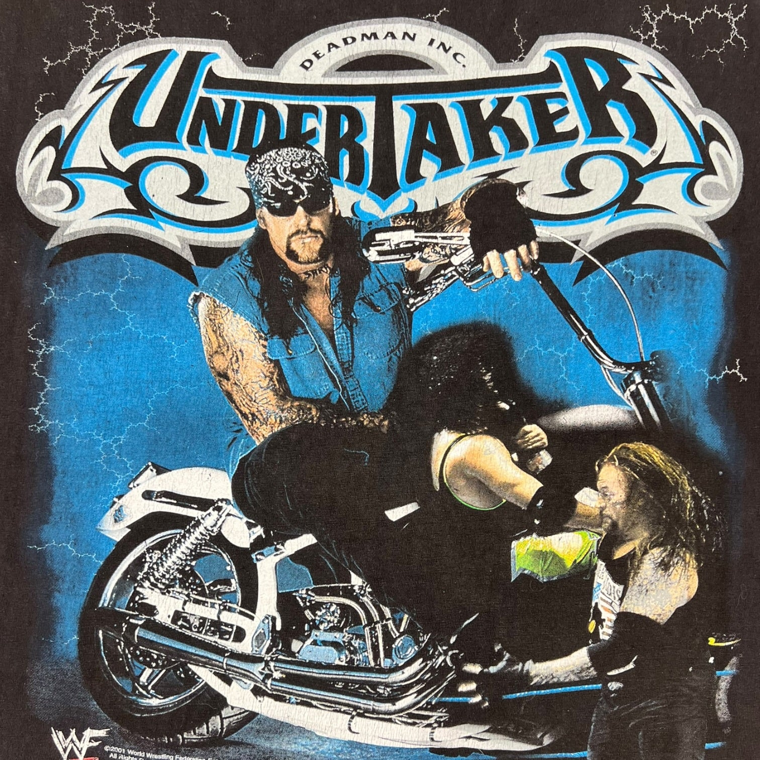 Vintage 2001 WWF The Undertaker “Deadman Inc” Black