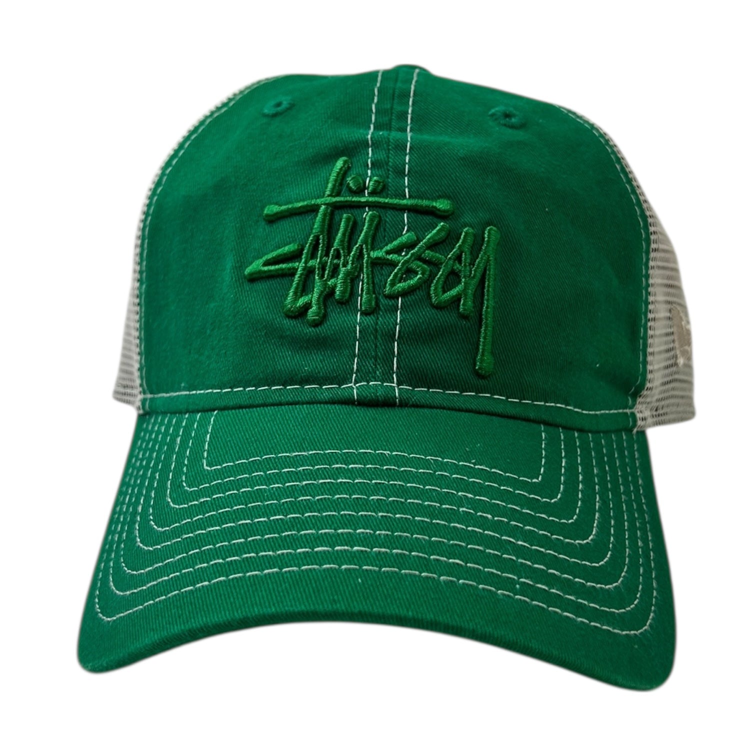 Stussy New Era 9TWENTY Basic Trucker Hat Green