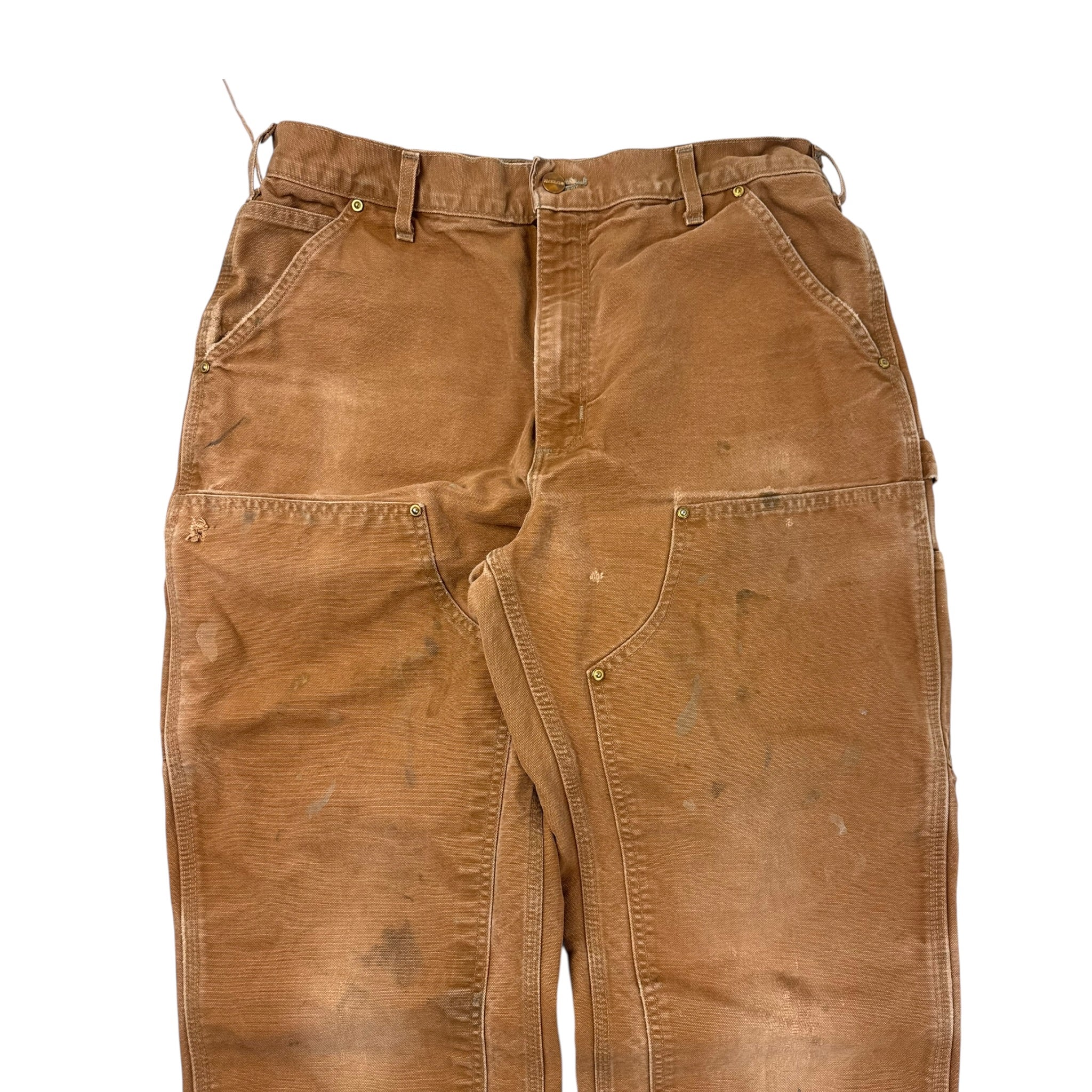 Vintage Carhartt Double Knee Bottoms Faded Tan