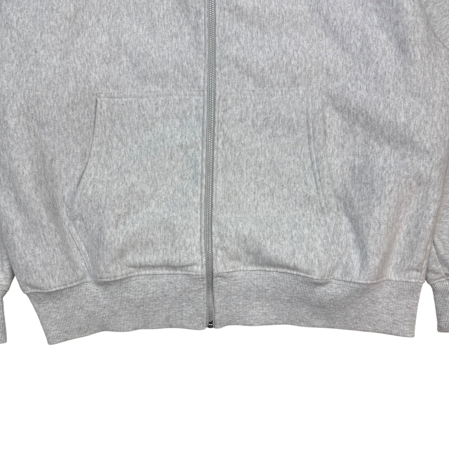 Stussy Superior Quality Zip Up Hoodie Ash Grey