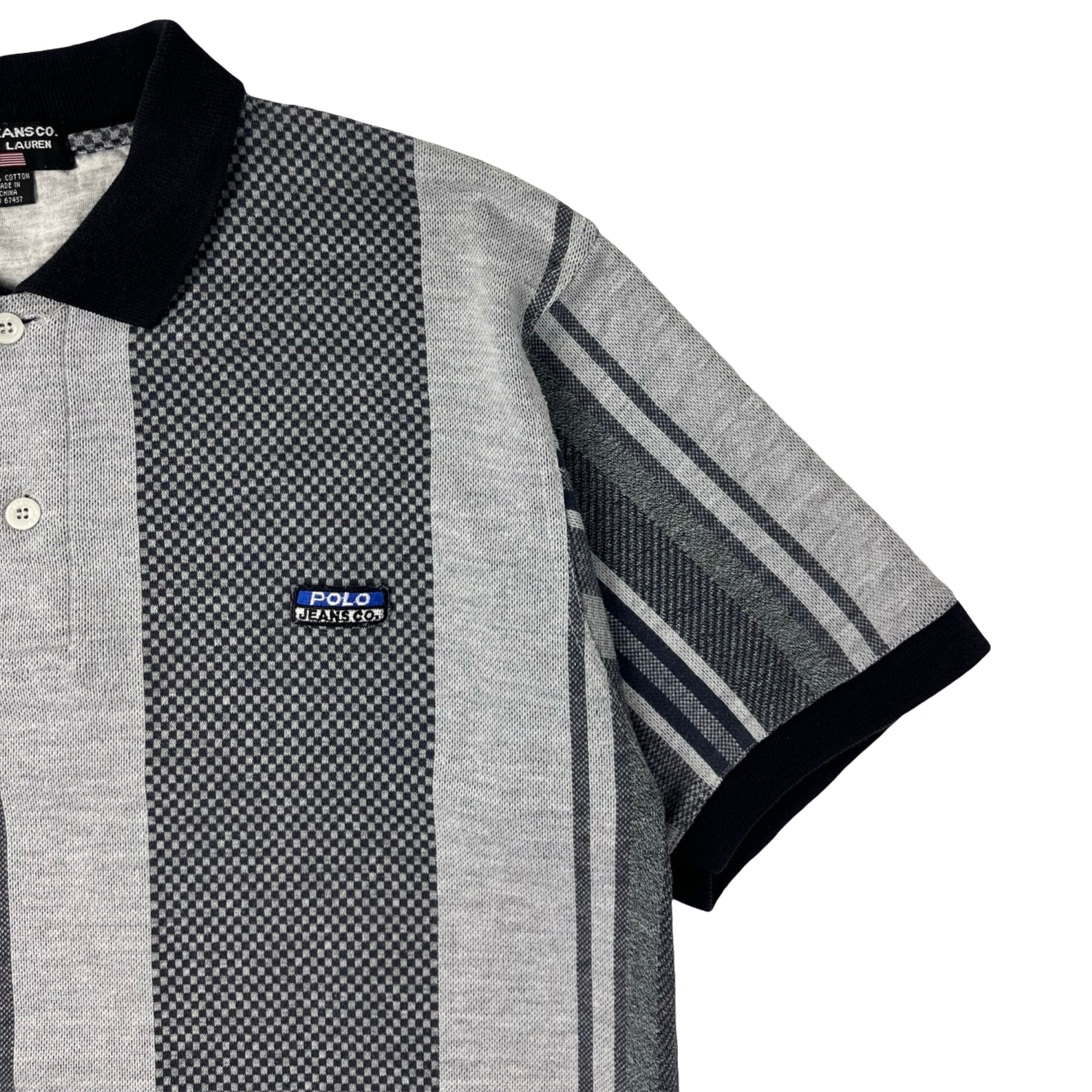 Vintage Polo Sport Vertical Striped Knit Polo