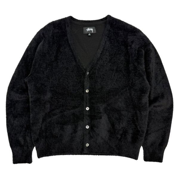 Stussy Shaggy Cardigan Black