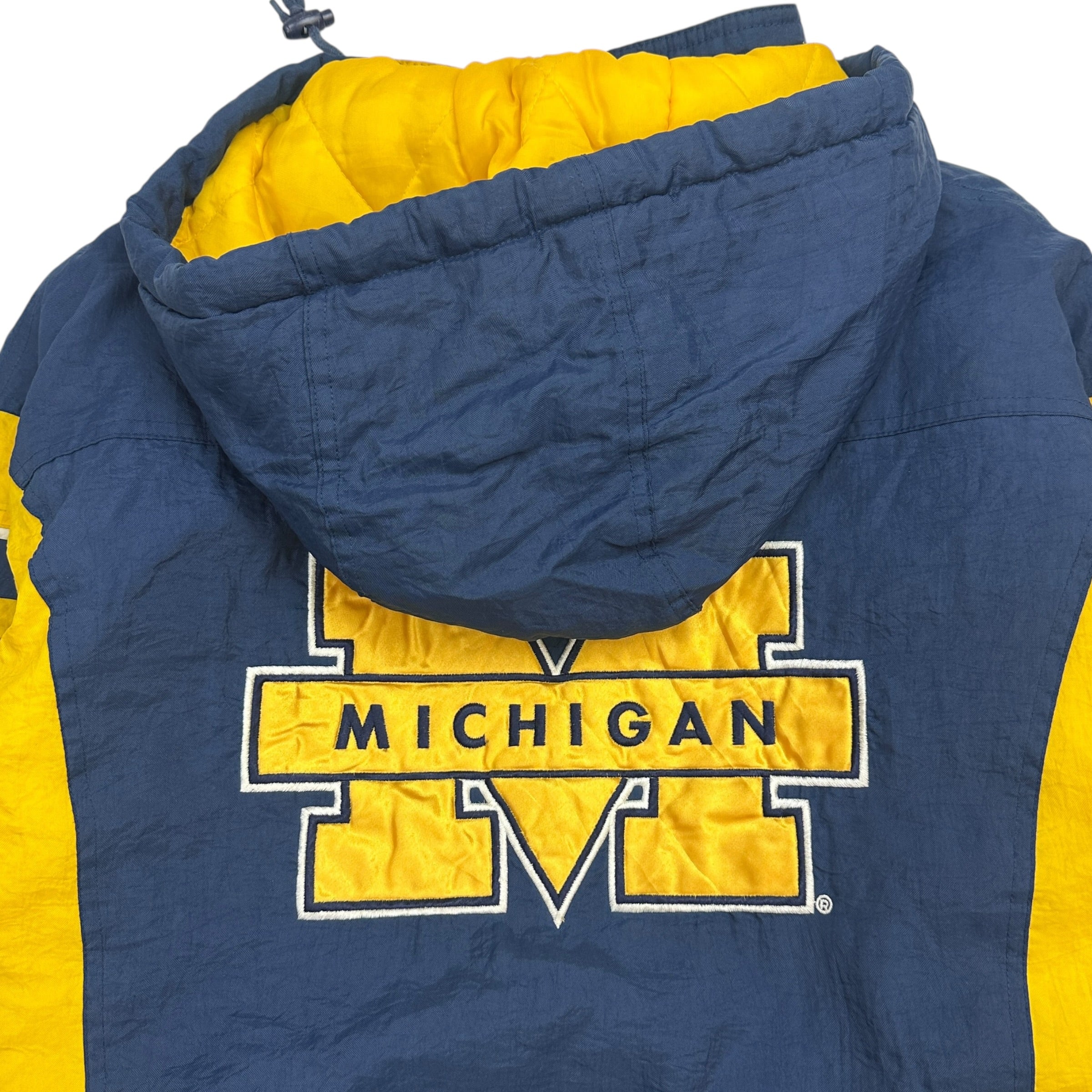 Vintage Starter Michigan Anorak Jacket Blue/Yellow
