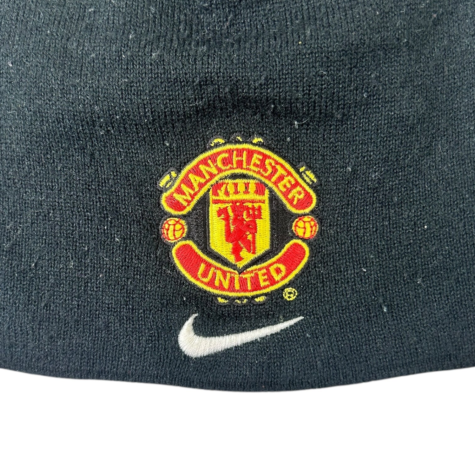 Vintage Nike Manchester United Skull Cap Beanie Black