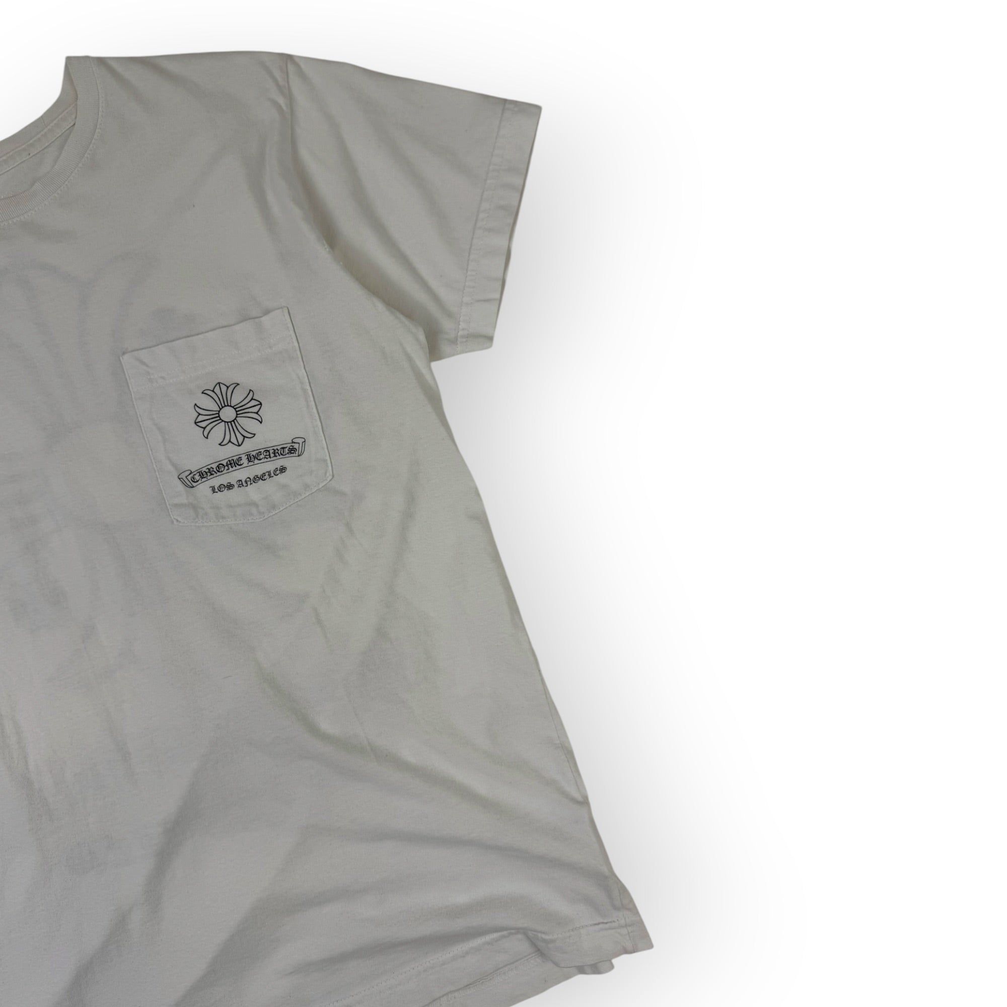 Chrome Hearts Los Angeles Exclusive Plus Cross Pocket T-Shirt White