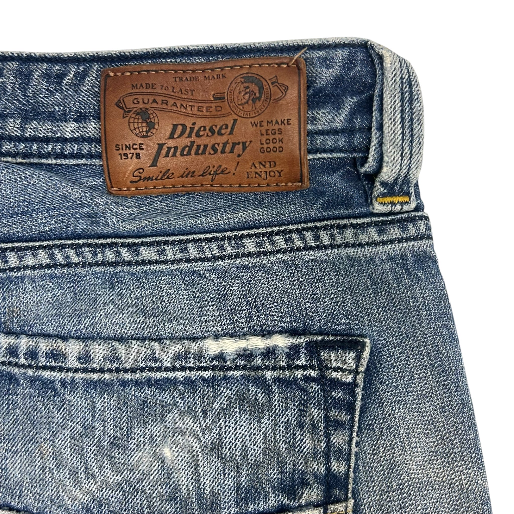 Vintage Y2K Diesel Industries Mid Wash Distressed Jeans