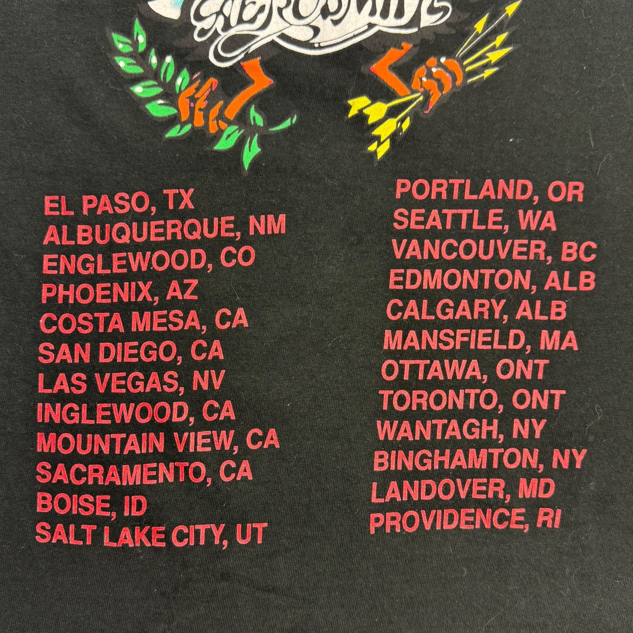 1993 Aerosmith Aero Force One Tour T-Shirt