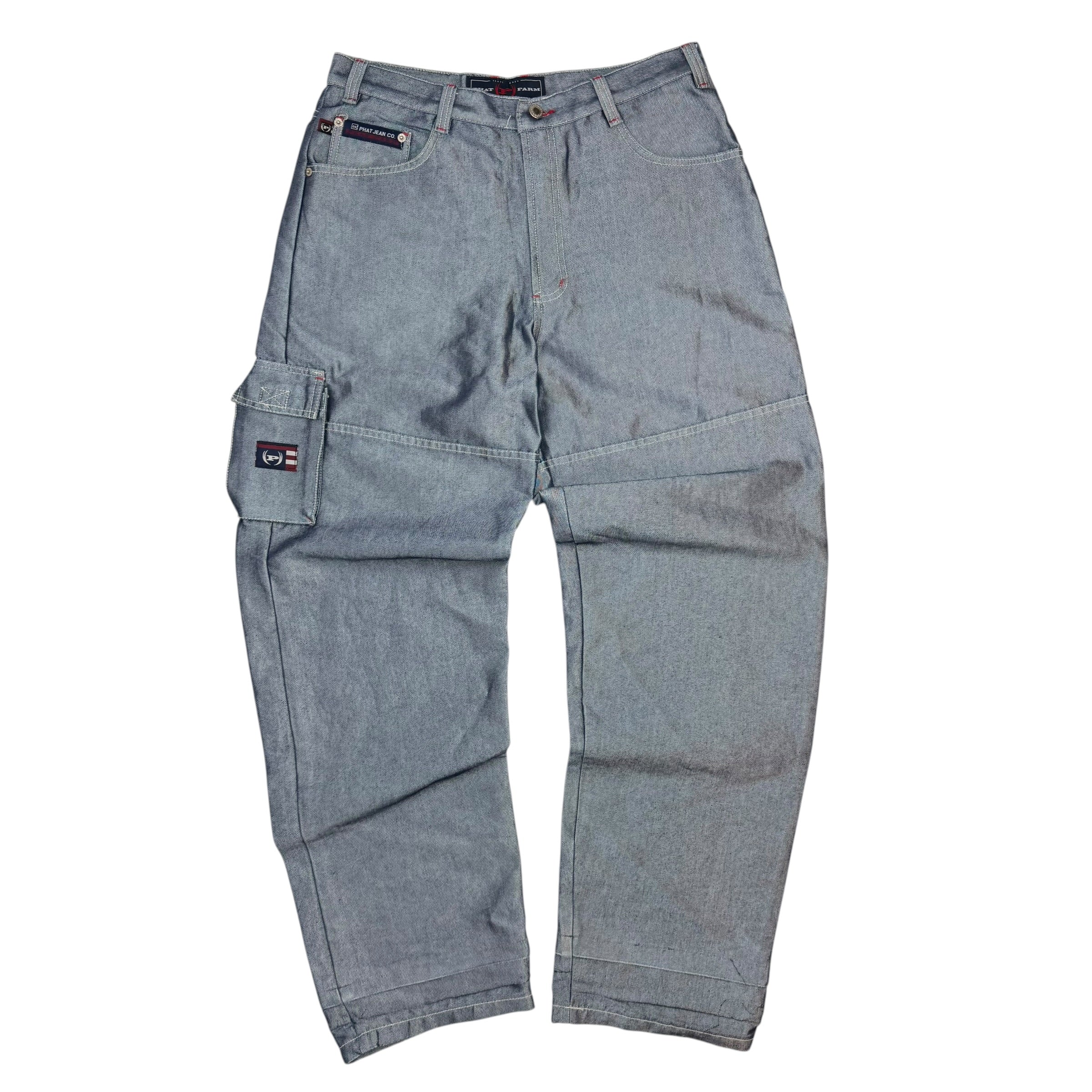Vintage Phat Farm Glossy Jeans Blue