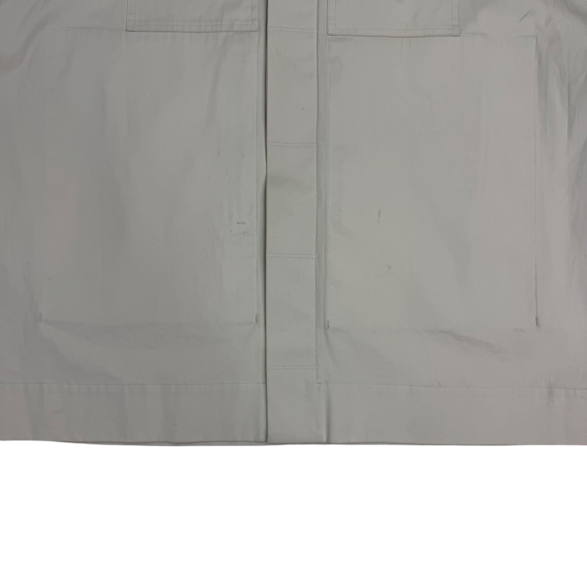 Rick Owens Magnum Chest Pockets Cotton Shirt Neutral