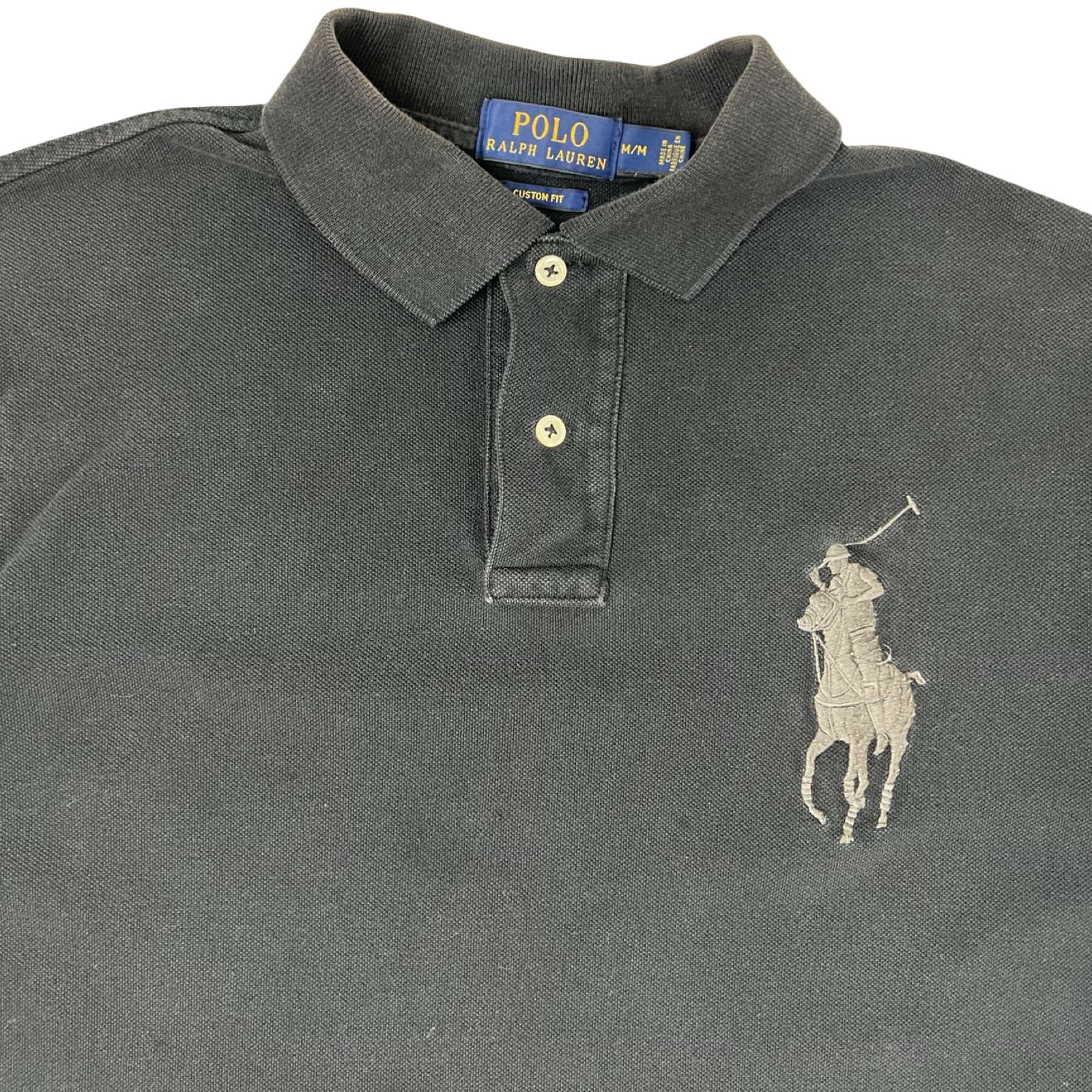 Vintage Polo By Ralph Lauren Big Pony Polo T-Shirt Black