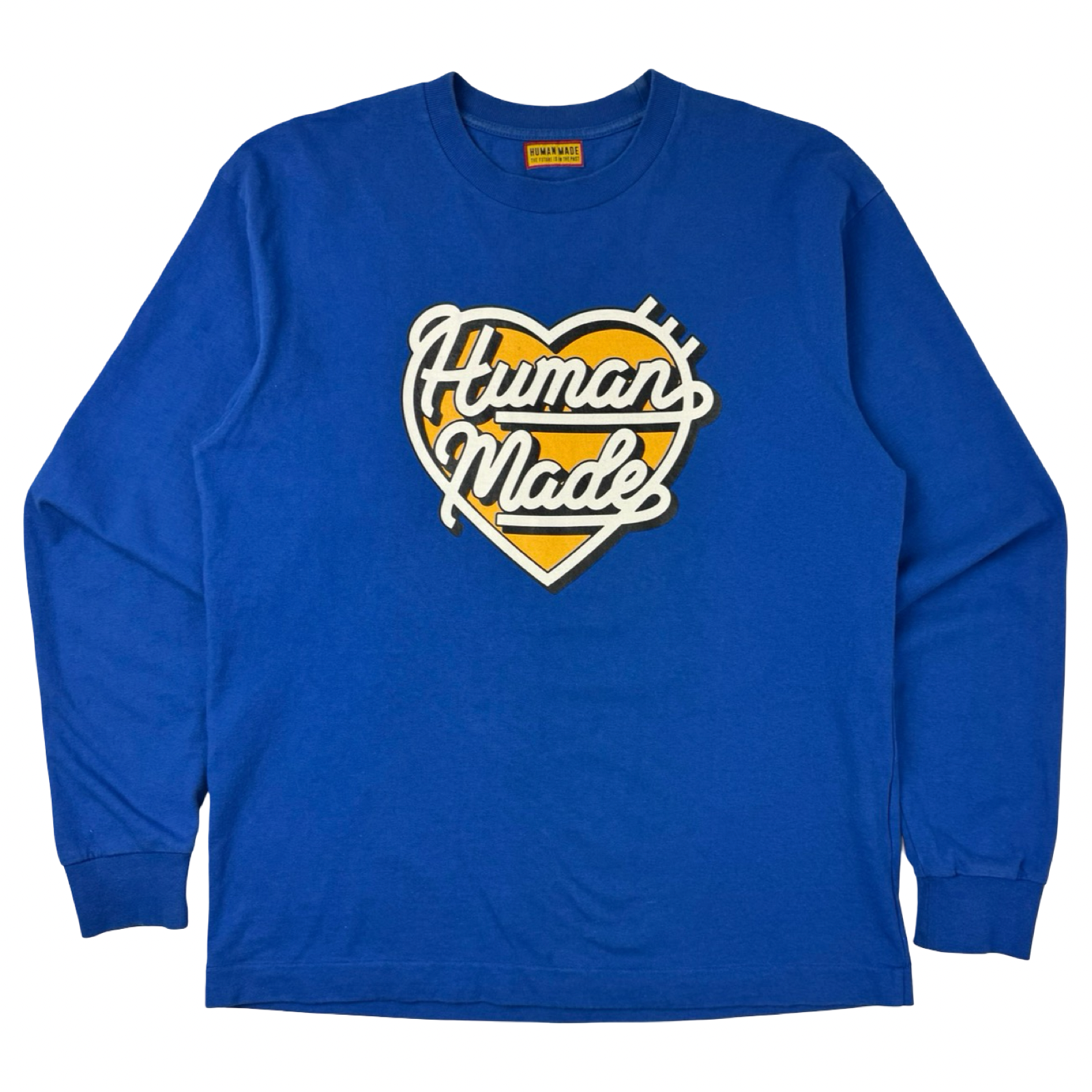 Human Made Large Heart Motif Long Sleeve T-Shirt Blue