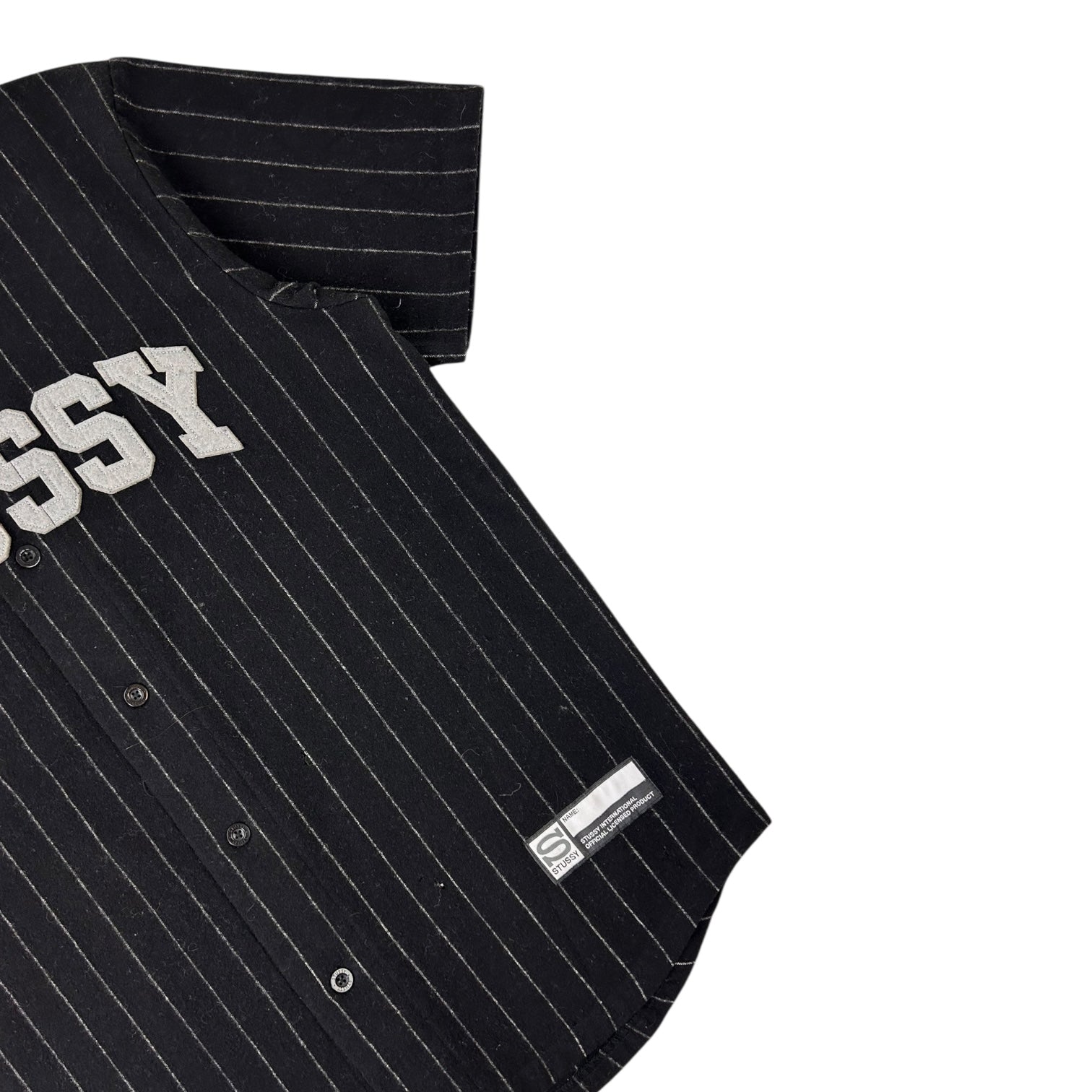 Stussy Wool Baseball Jersey Black
