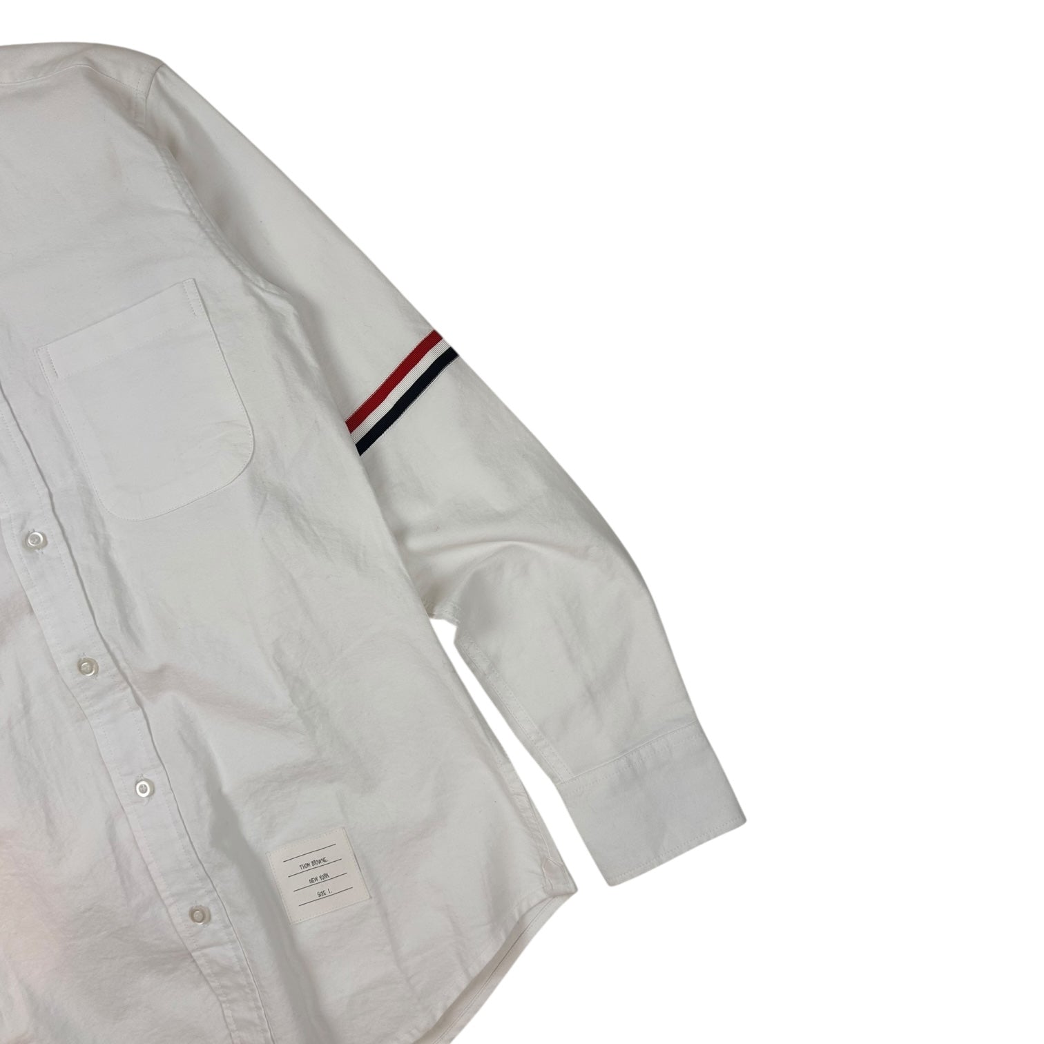Thom Browne Button Up Dress Shirt White