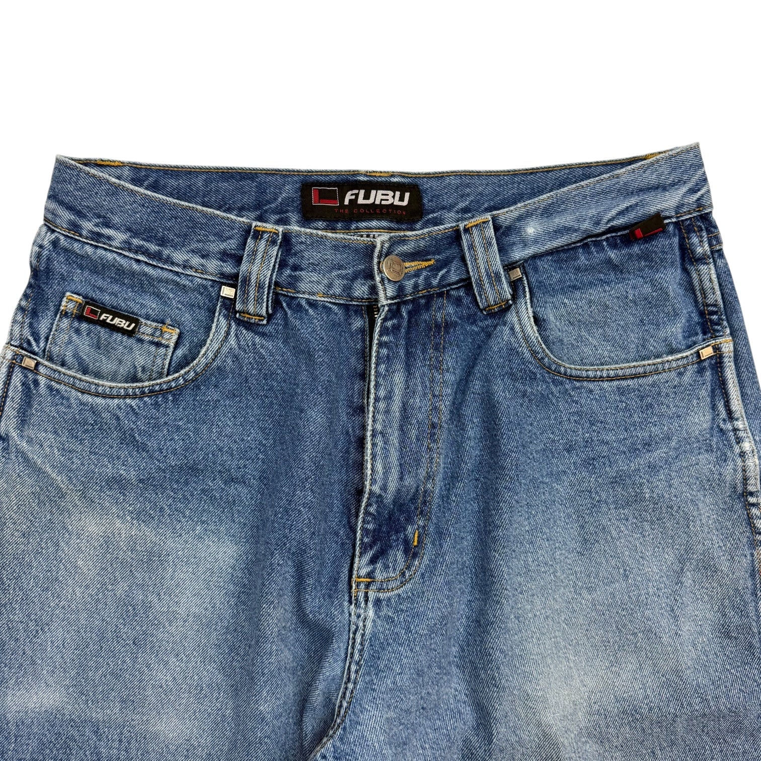 Vintage Fubu The Collection Wide Fit Denim Pants Medium Wash