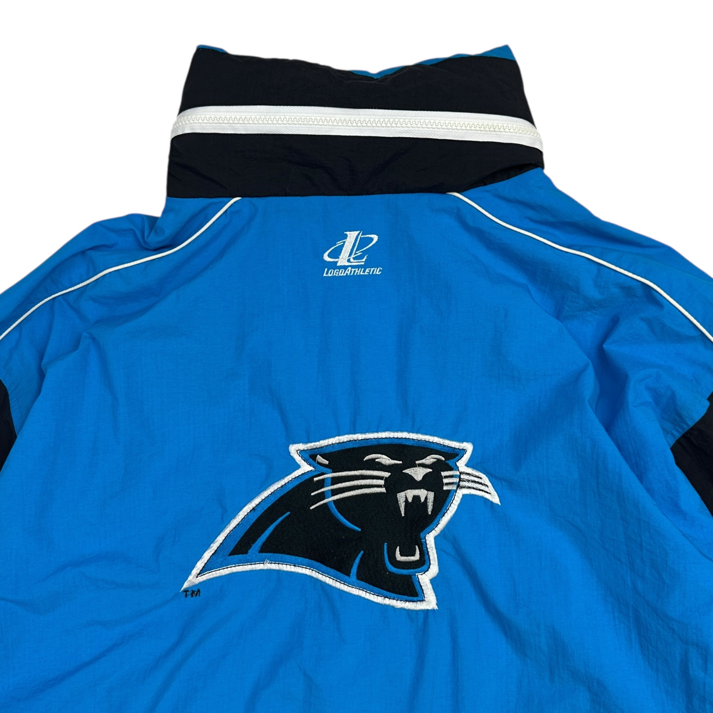 Vintage Carolina Panthers Logo Athletic Windbreaker Black/Blue