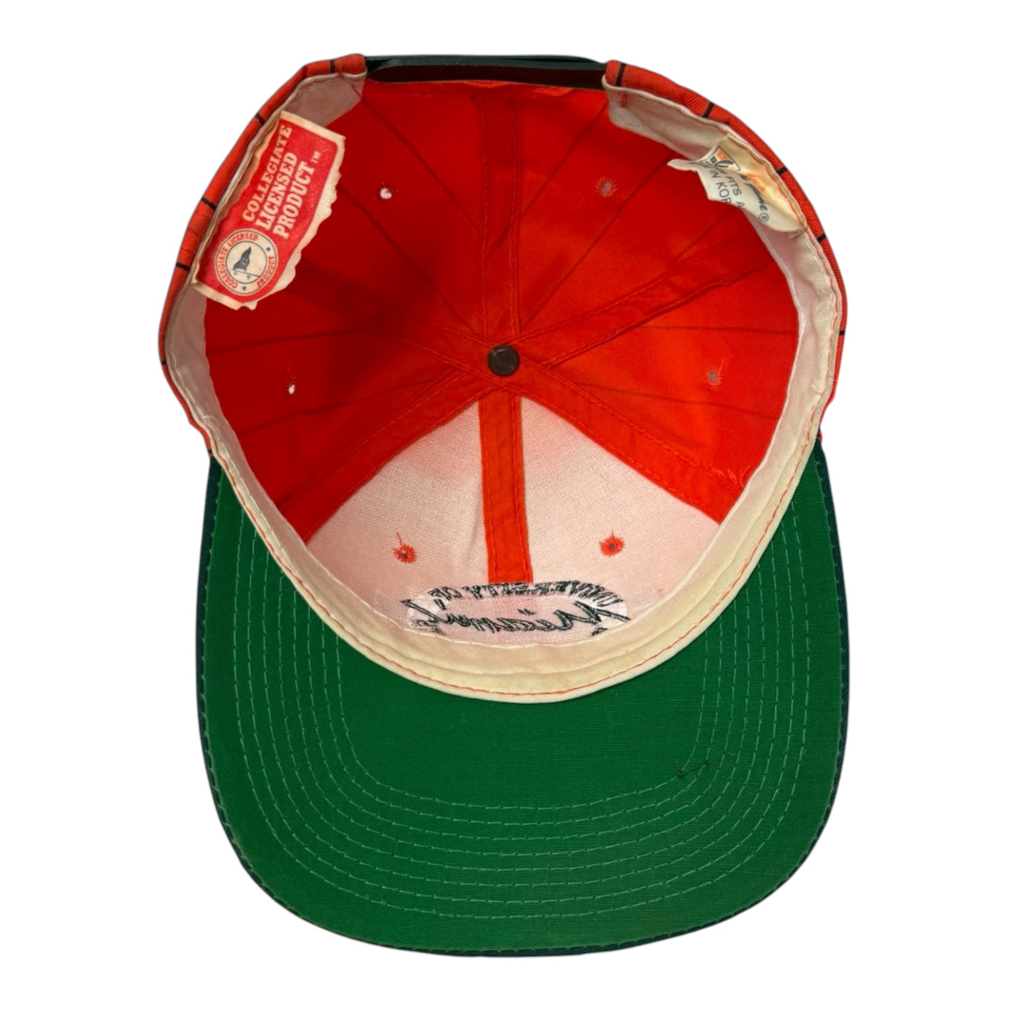 Vintage University Of Miami Hurricanes Pinstripe Hat by The Game