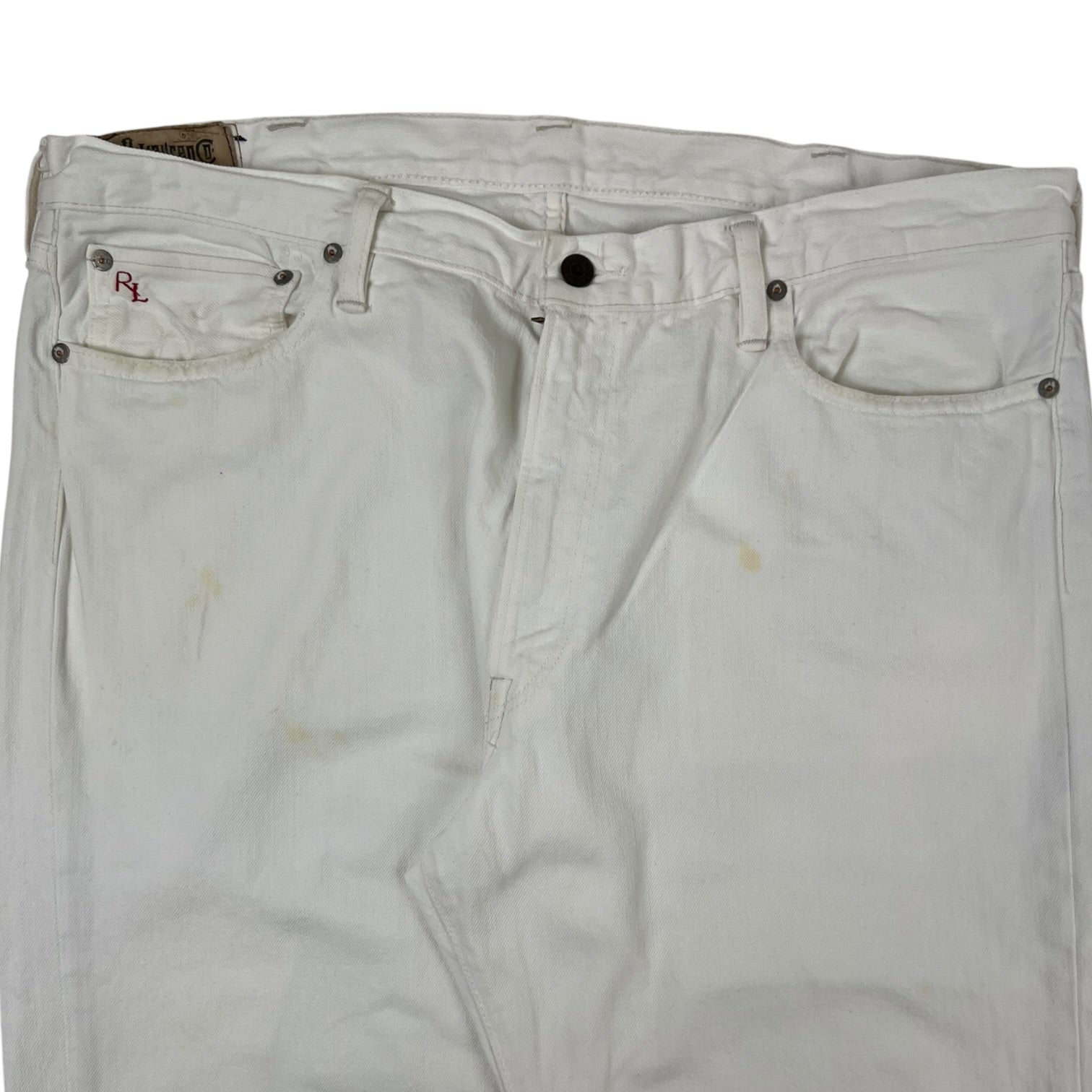 Vintage Polo By Ralph Lauren “RL” Logo Denim White