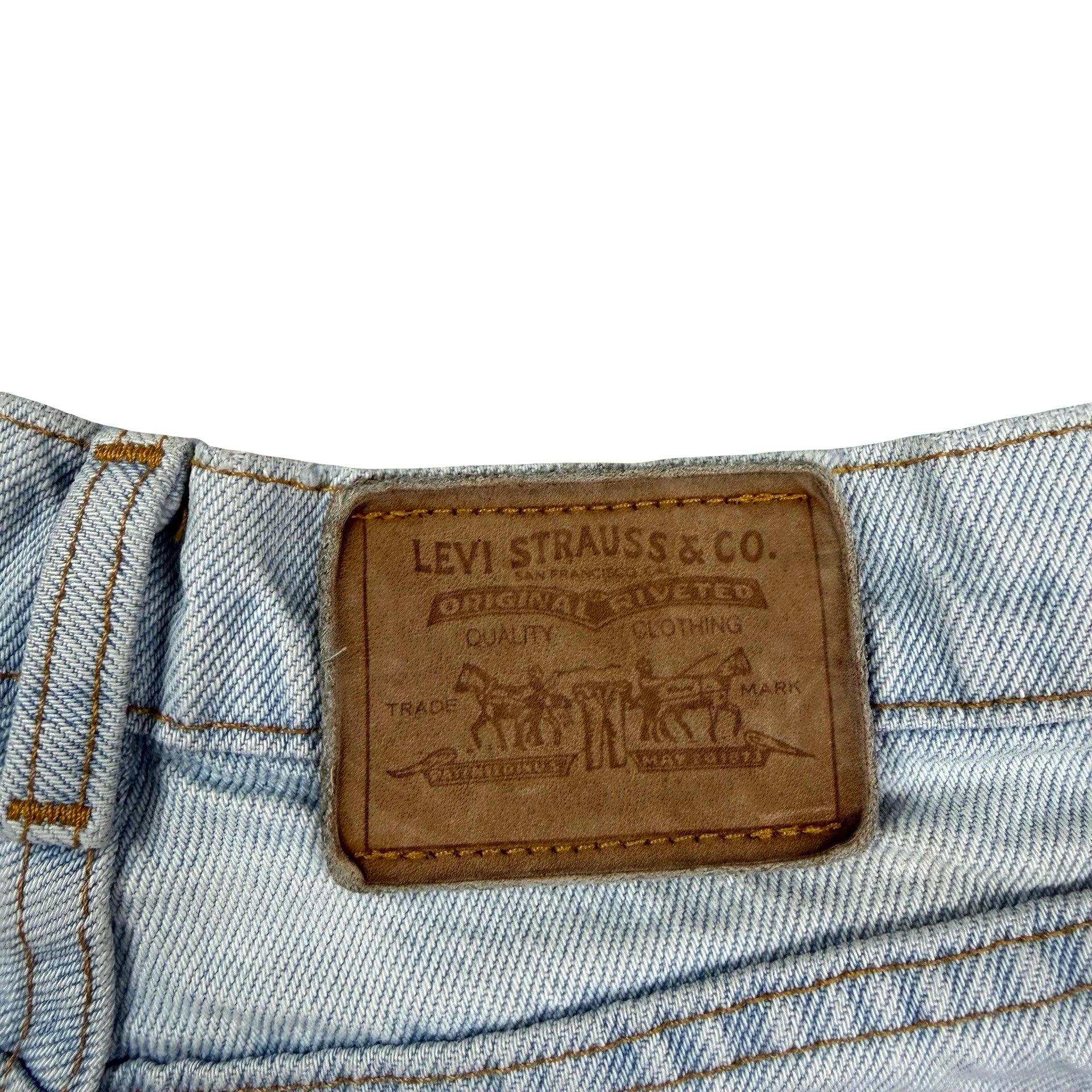 Vintage Levi’s 525 Light Wash Orange Tag Jeans Blue