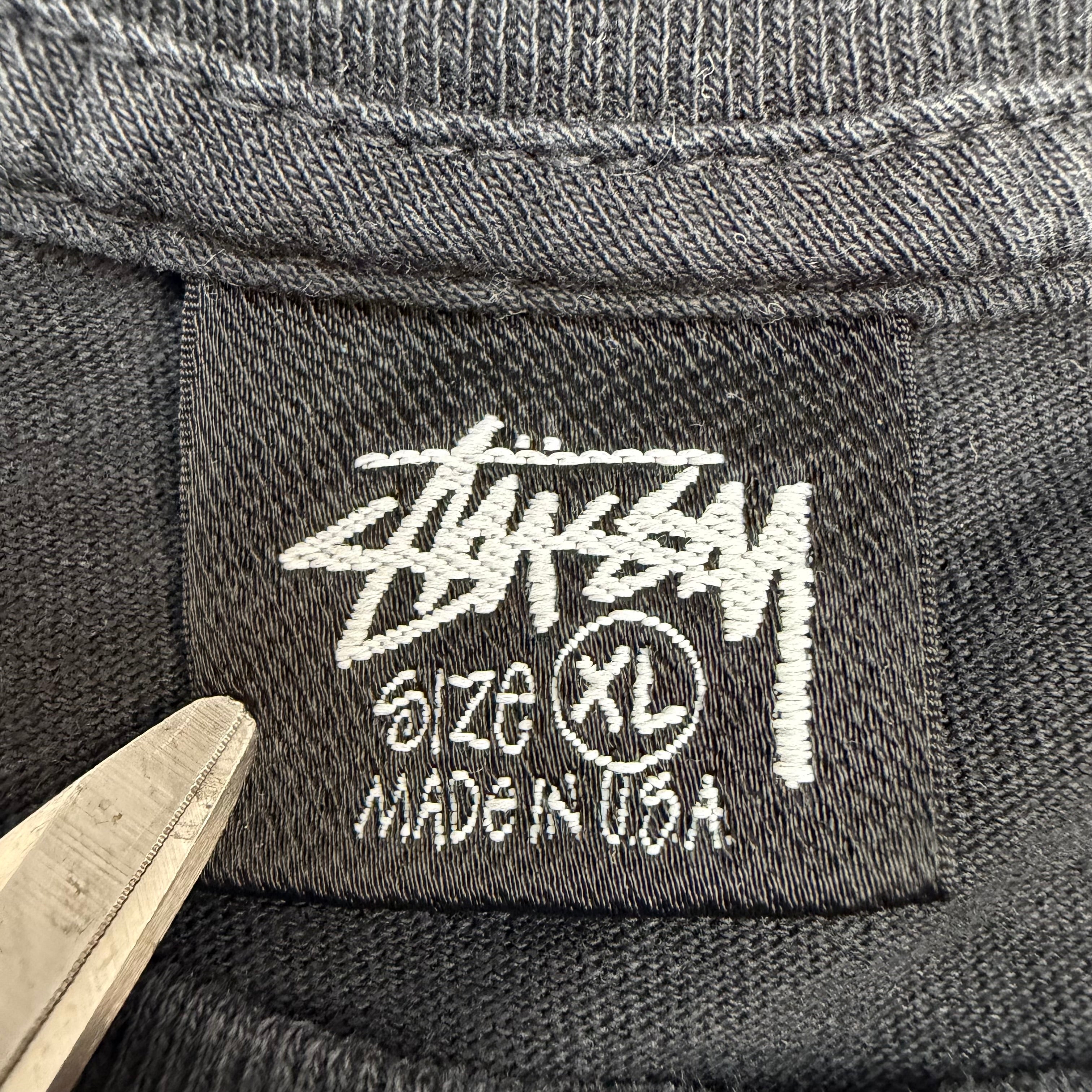 Stussy Emblem Pigment Dyed Tee Black