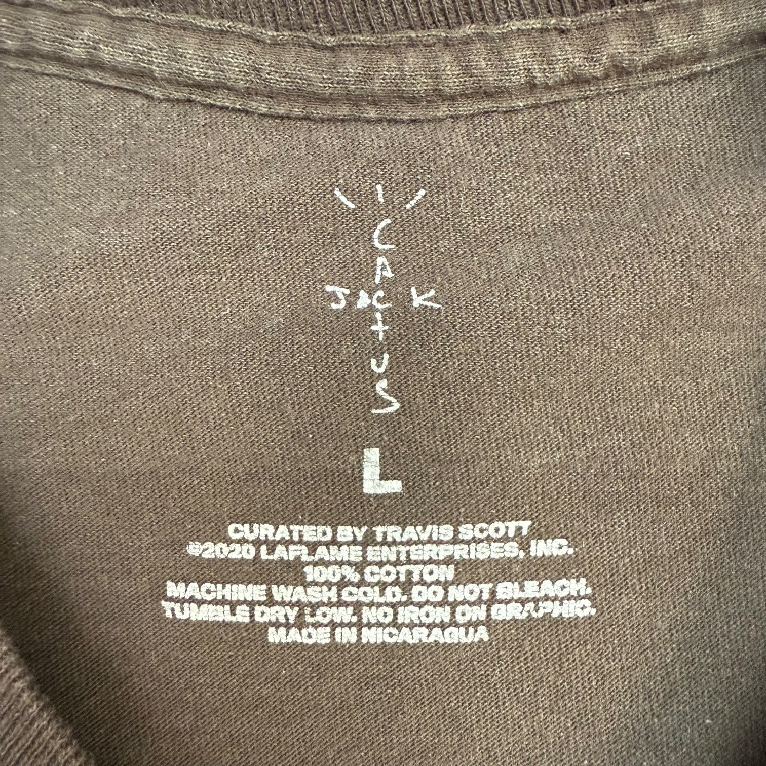 Travis Scott Cactus Jack x Fortnite T-3500 Beam L/S Tee Brown