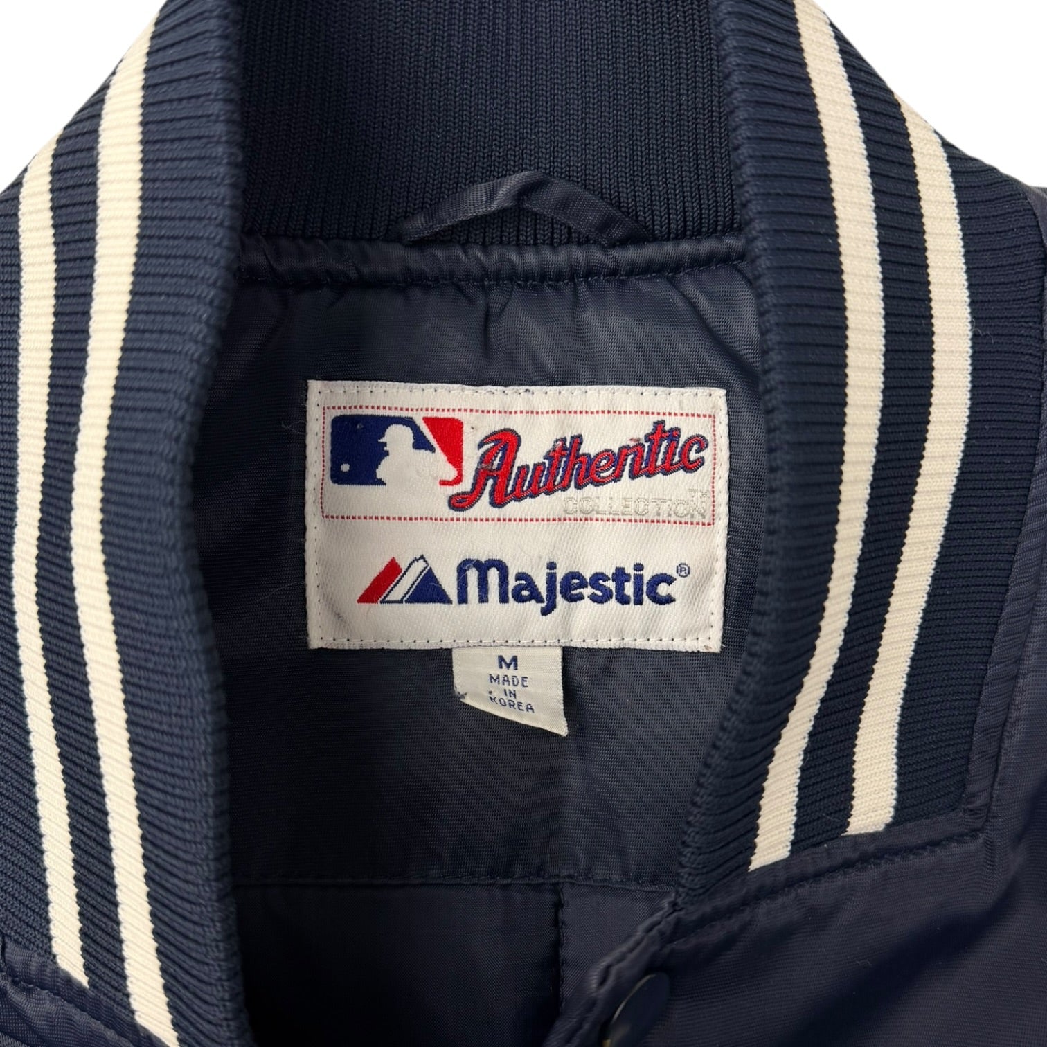 Vintage New York Yankees Majestic Satin Jacket Navy