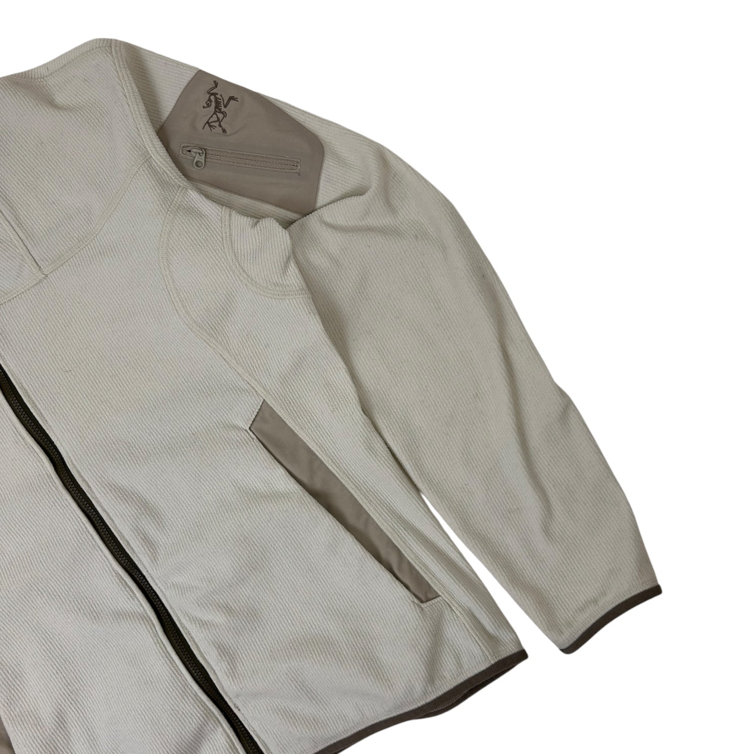 Women’s Arc'teryx Polartec Fleece Zip Up Jacket White