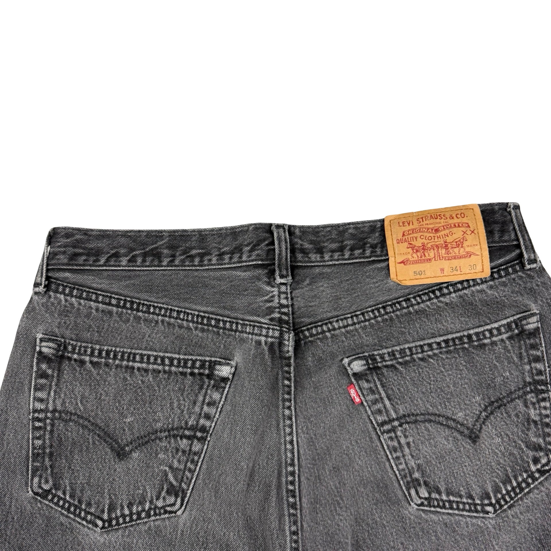 Vintage Levi’s 501 Denim Jeans Washed Black