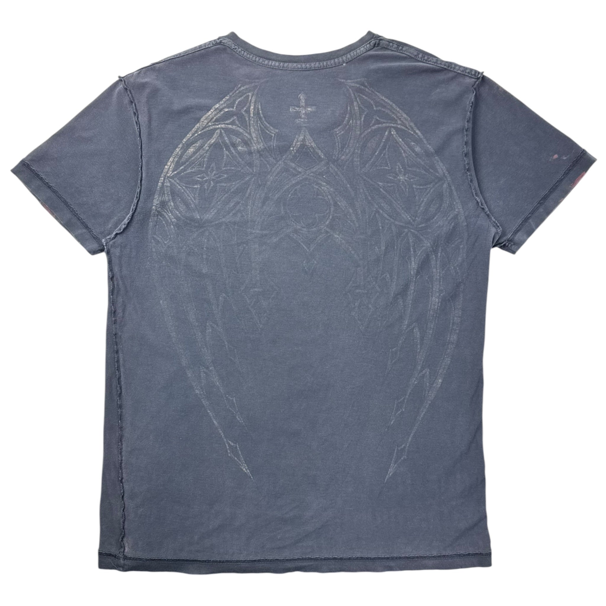 Vintage Affliction Reversible Cyber Angel Wings Emo T-Shirt