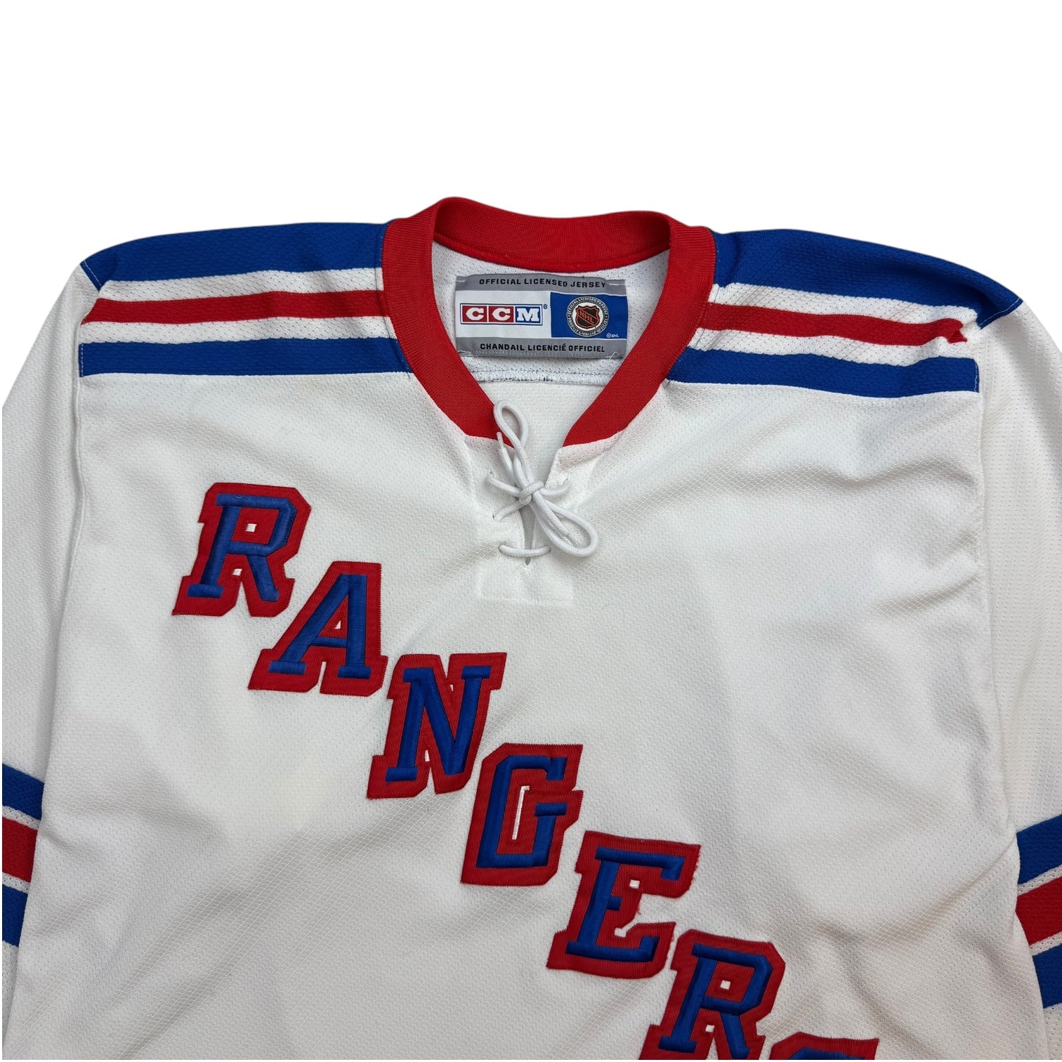 Vintage CCM New York Rangers Away Jersey White