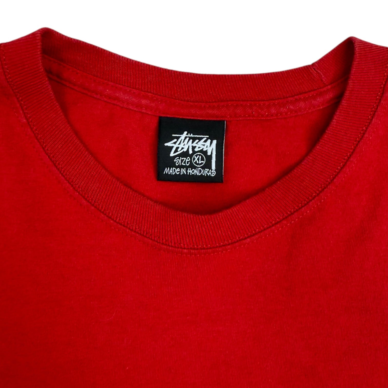 Stussy Script Logo L/S Tee Red