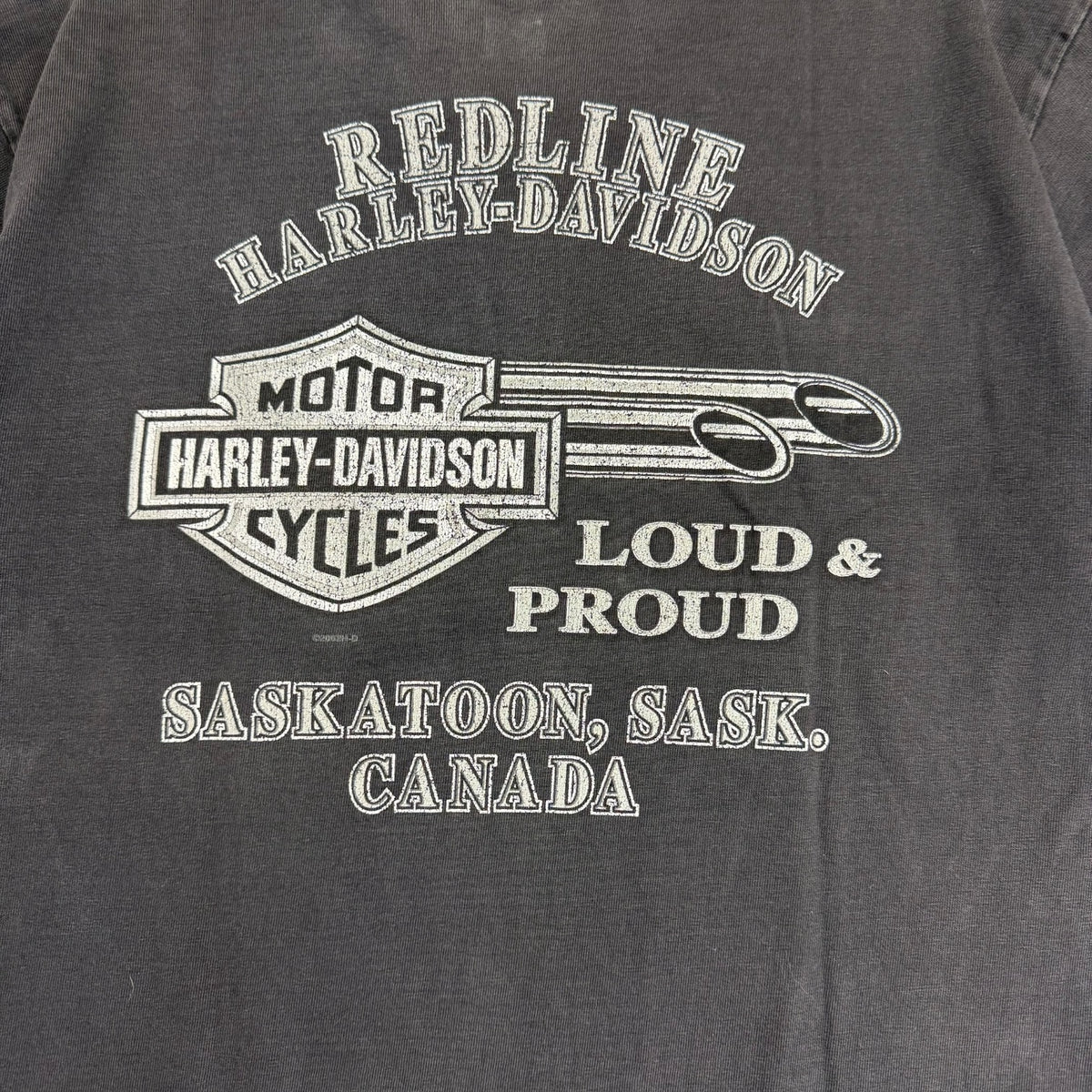 Vintage Harley Davidson Of Saskatoon Tee Black