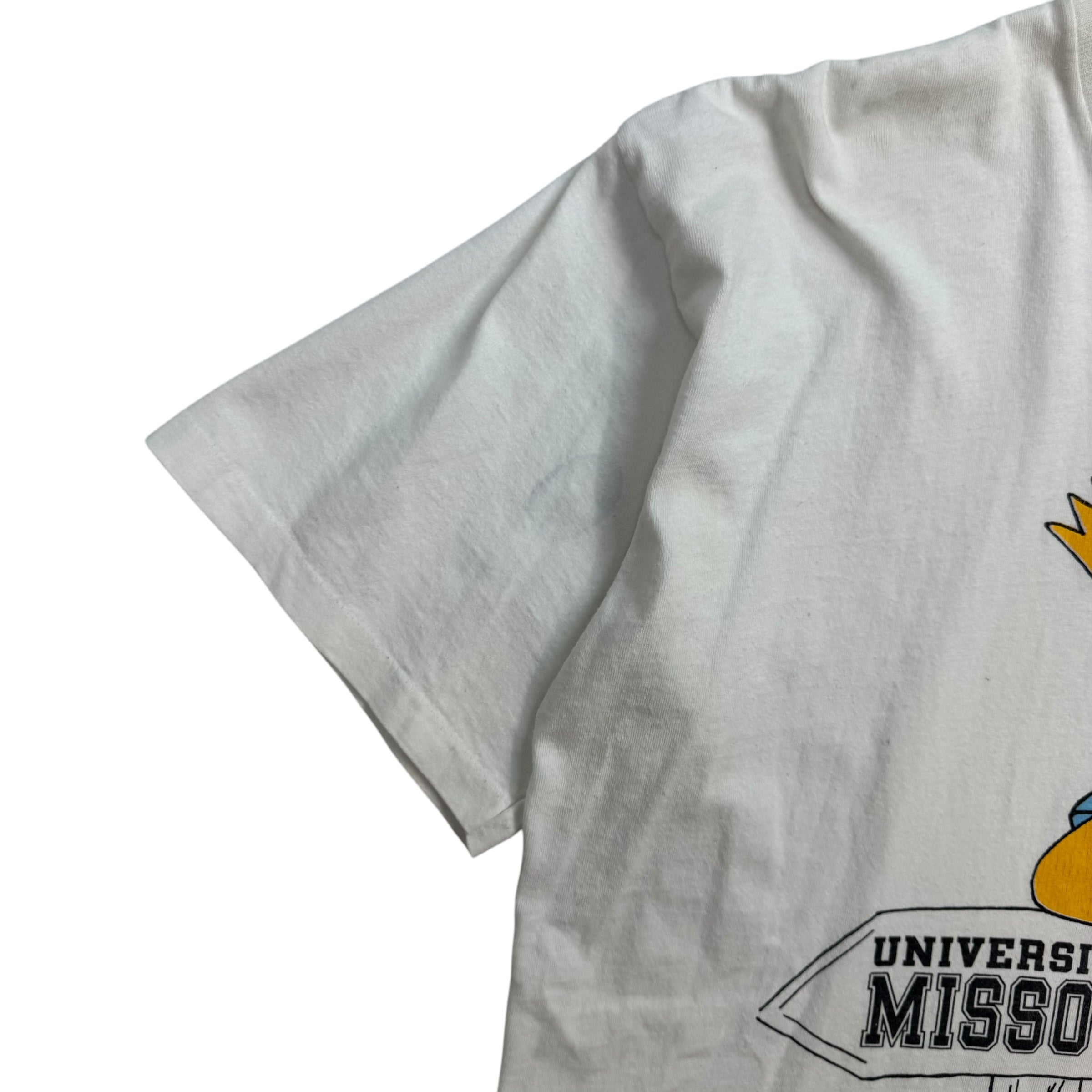 Vintage Bart Simpson University Of Missouri Tee White
