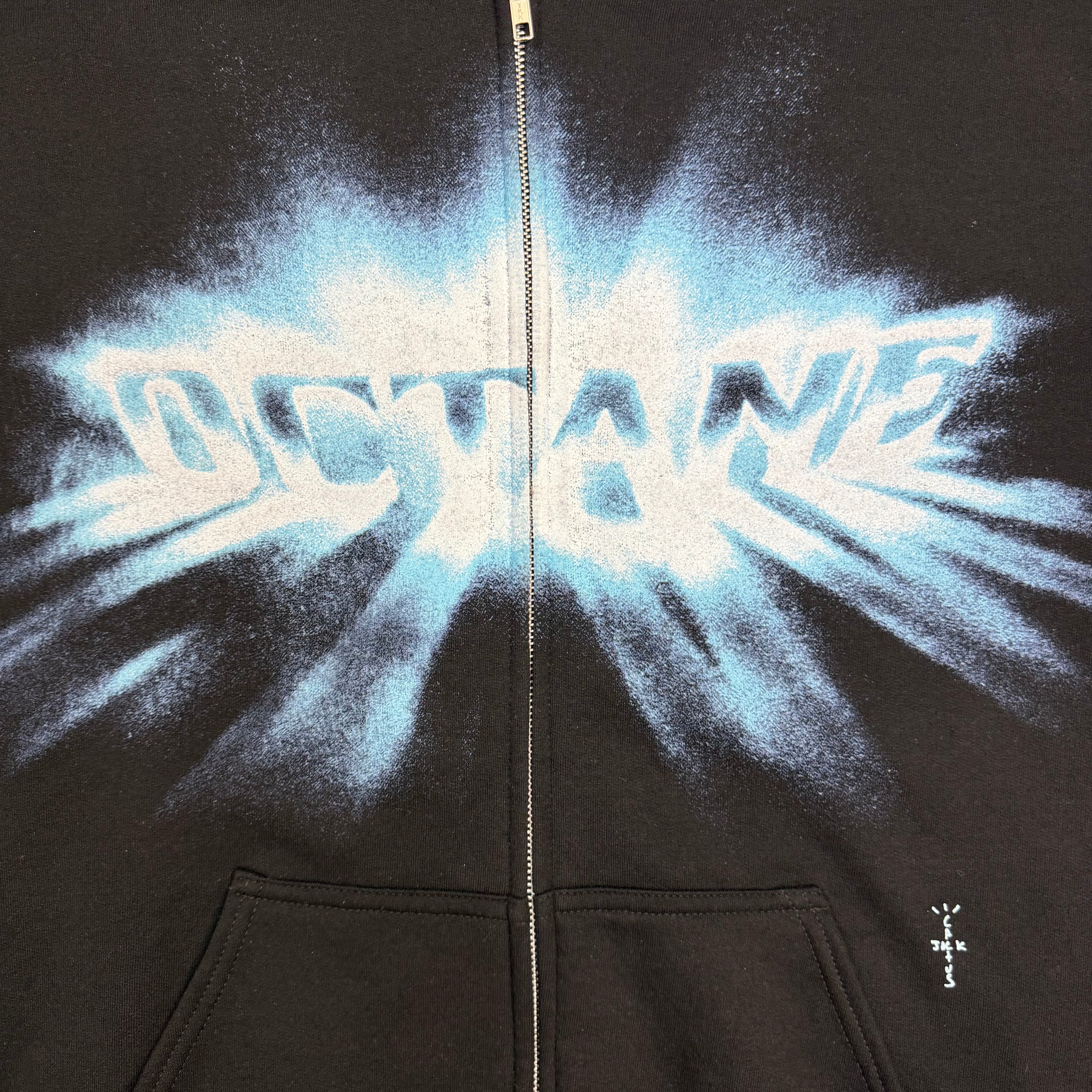 Travis Scott Octane Zip Up Hoodie Black