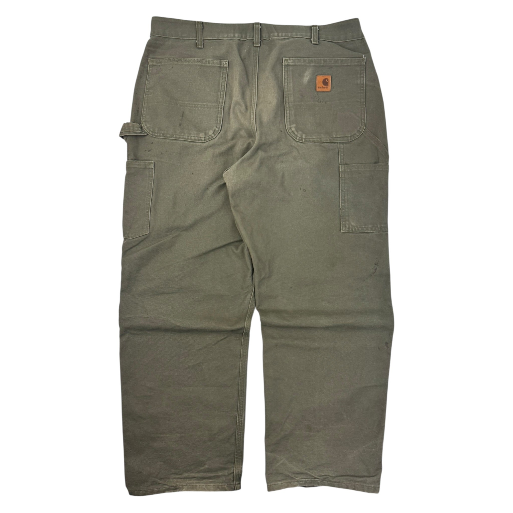 Vintage Carhartt Canvas Carpenter Bottoms Olive Green