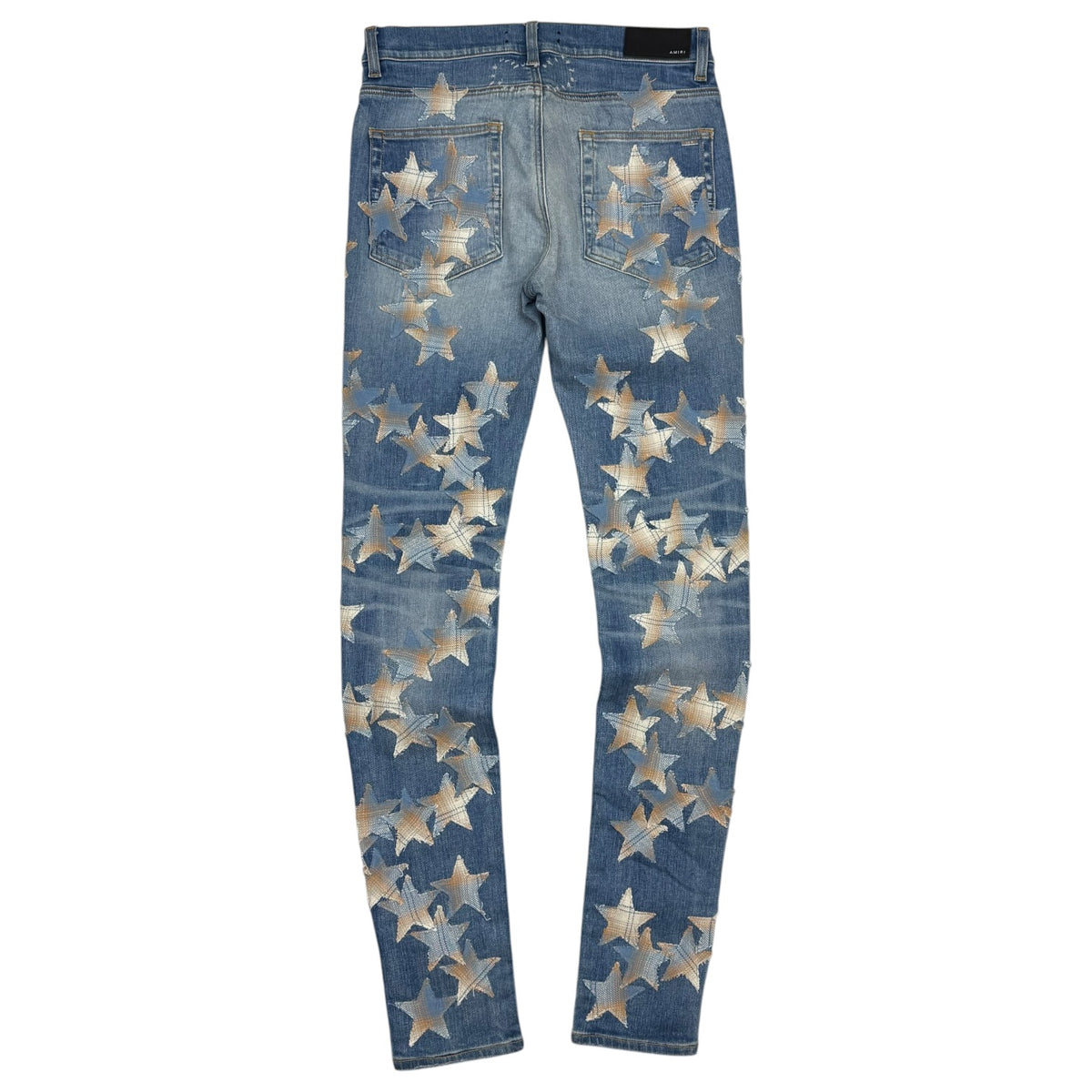Amiri Chemist Star Patch Pants Medium Wash