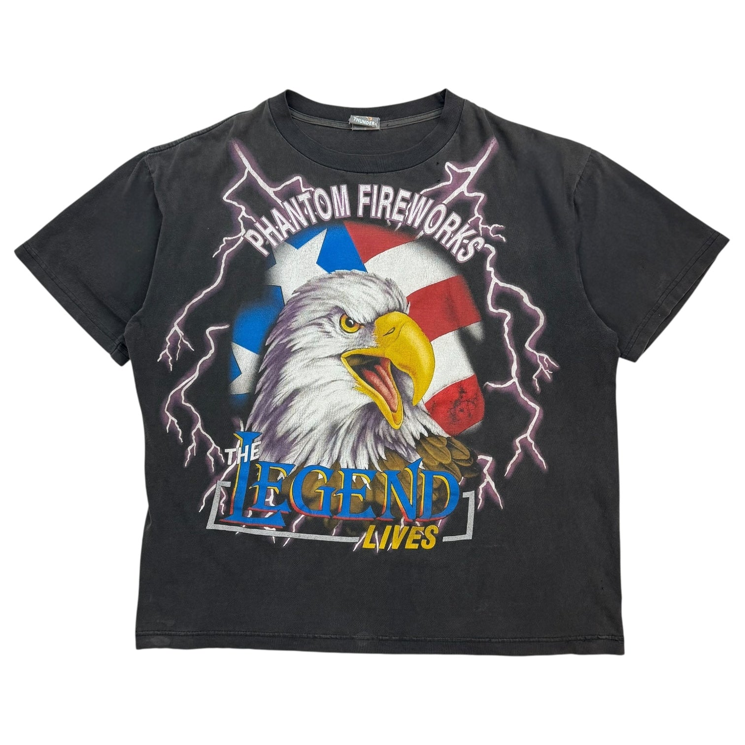 Vintage American Thunder Phantom Fireworks Tee Black