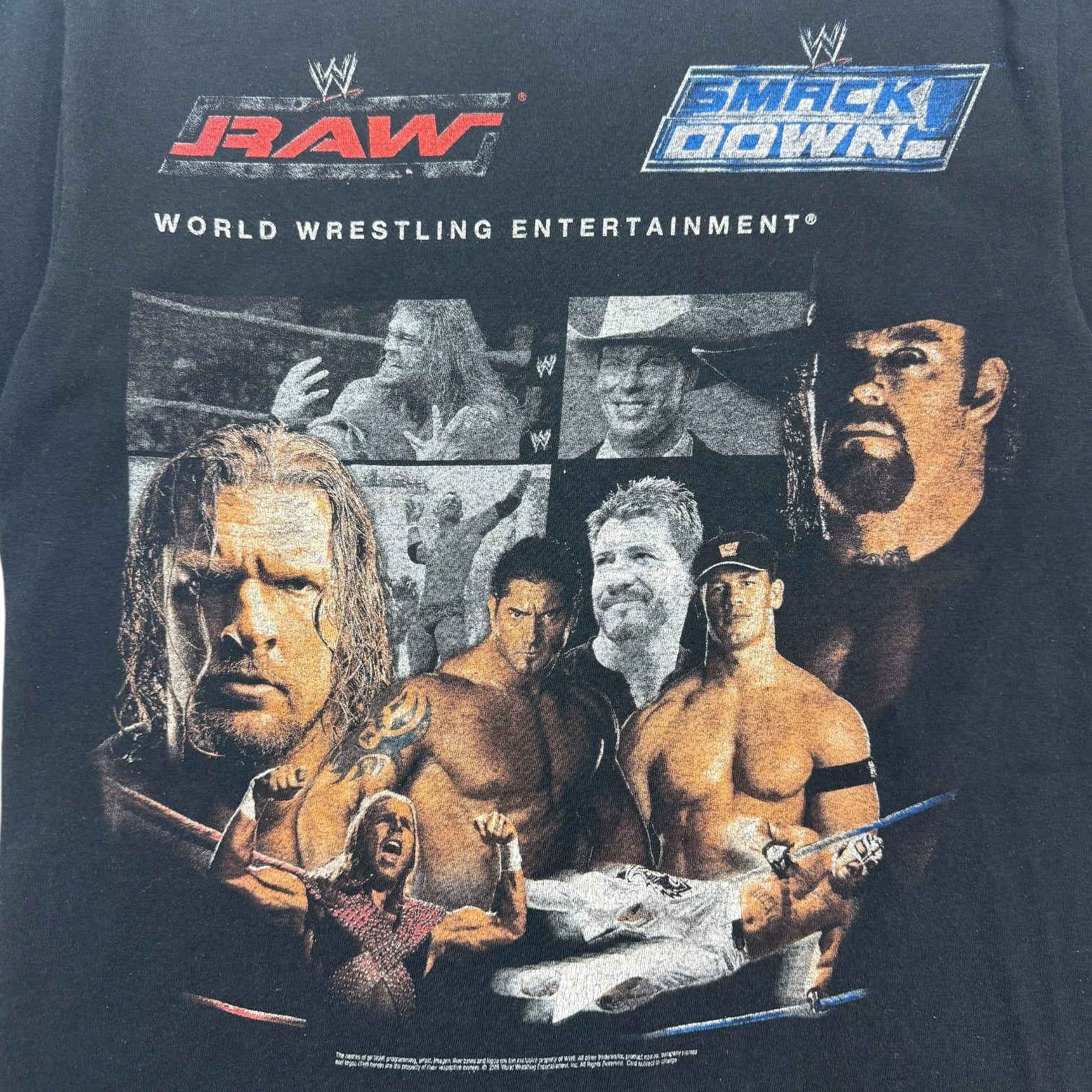 Vintage WWE RAW & Smackdown Tee Black