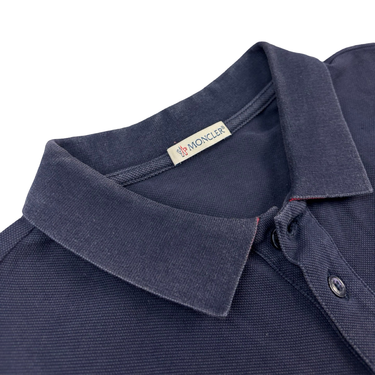 Moncler Manica Corta Polo-Shirt Navy