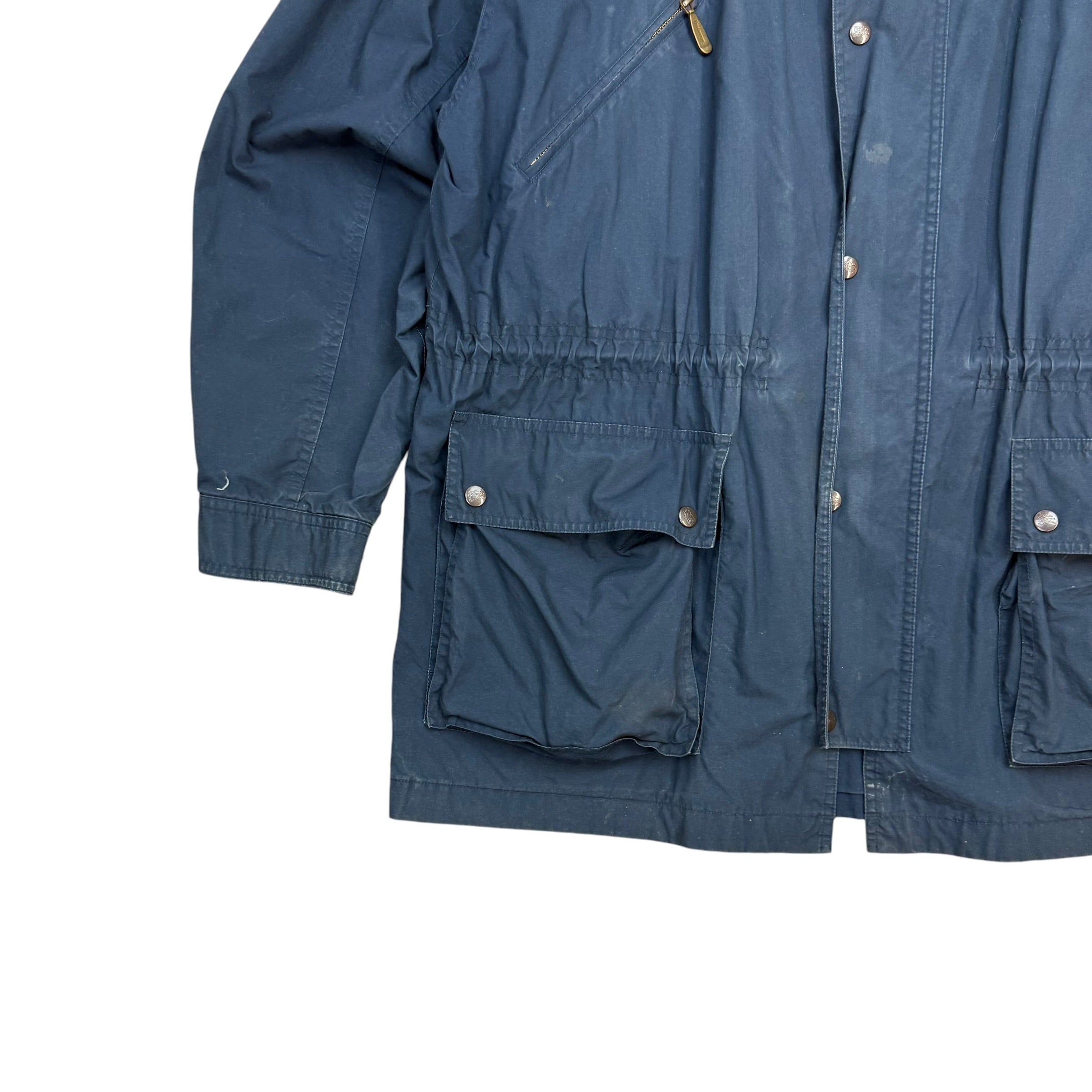 Vintage Burberrys Of London Long Jacket Navy Blue